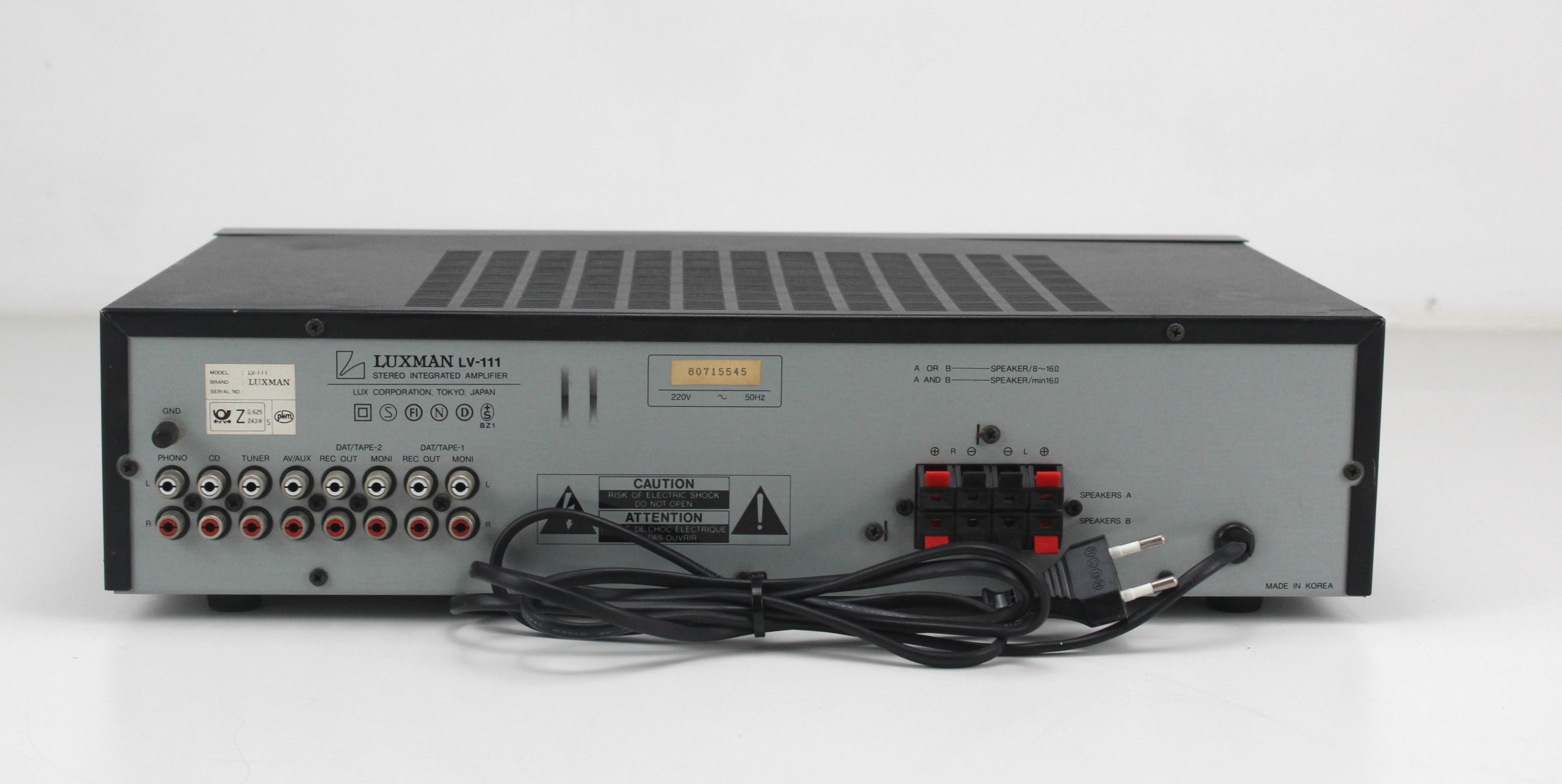 Luxman LV-11  integrated stereo amplifier