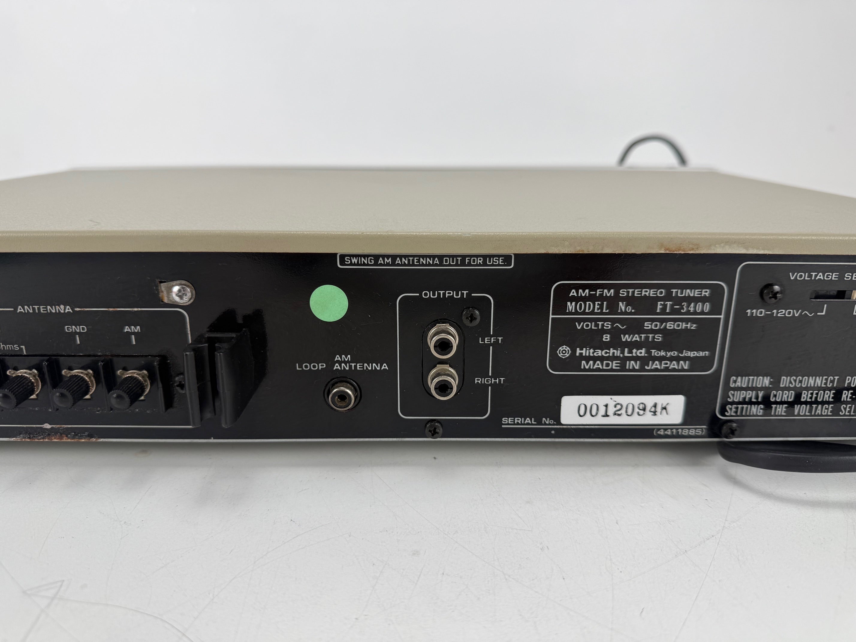 Hitachi FT-3400 stereo tuner - Nieuwe schaalverlichting