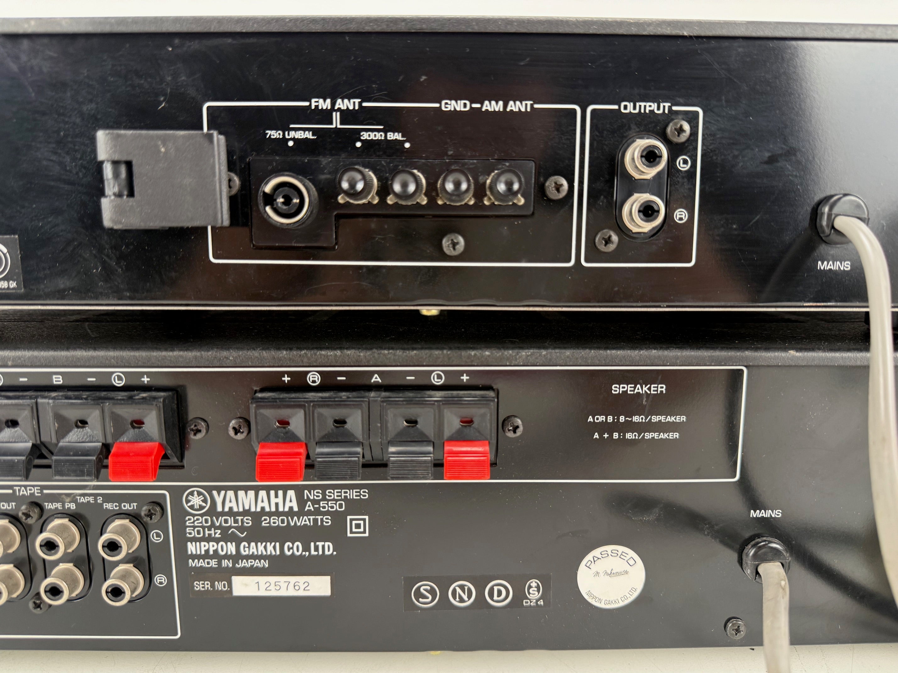 Yamaha T-550 Stereo Tuner / A-550 Stereo Amplifier Set - Serviced