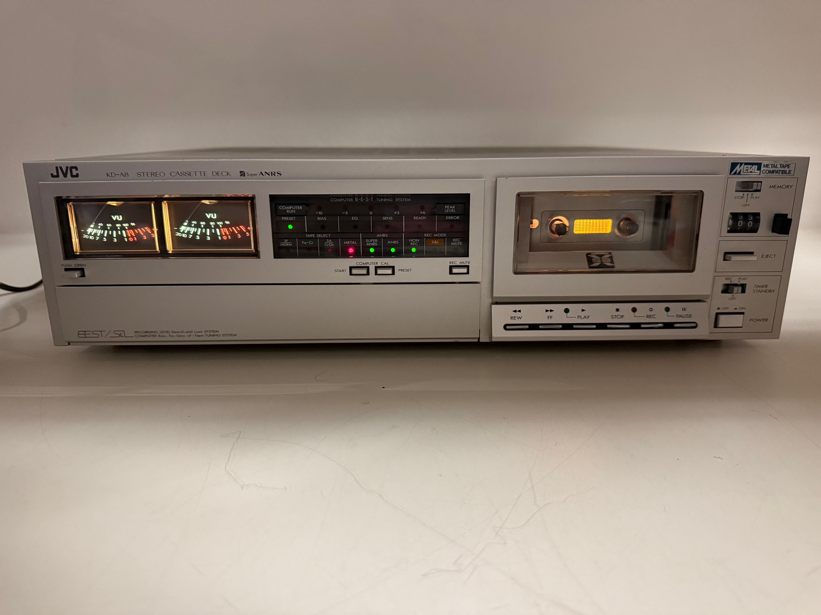 JVC KD-A8 Stereo Cassette Deck 110V!