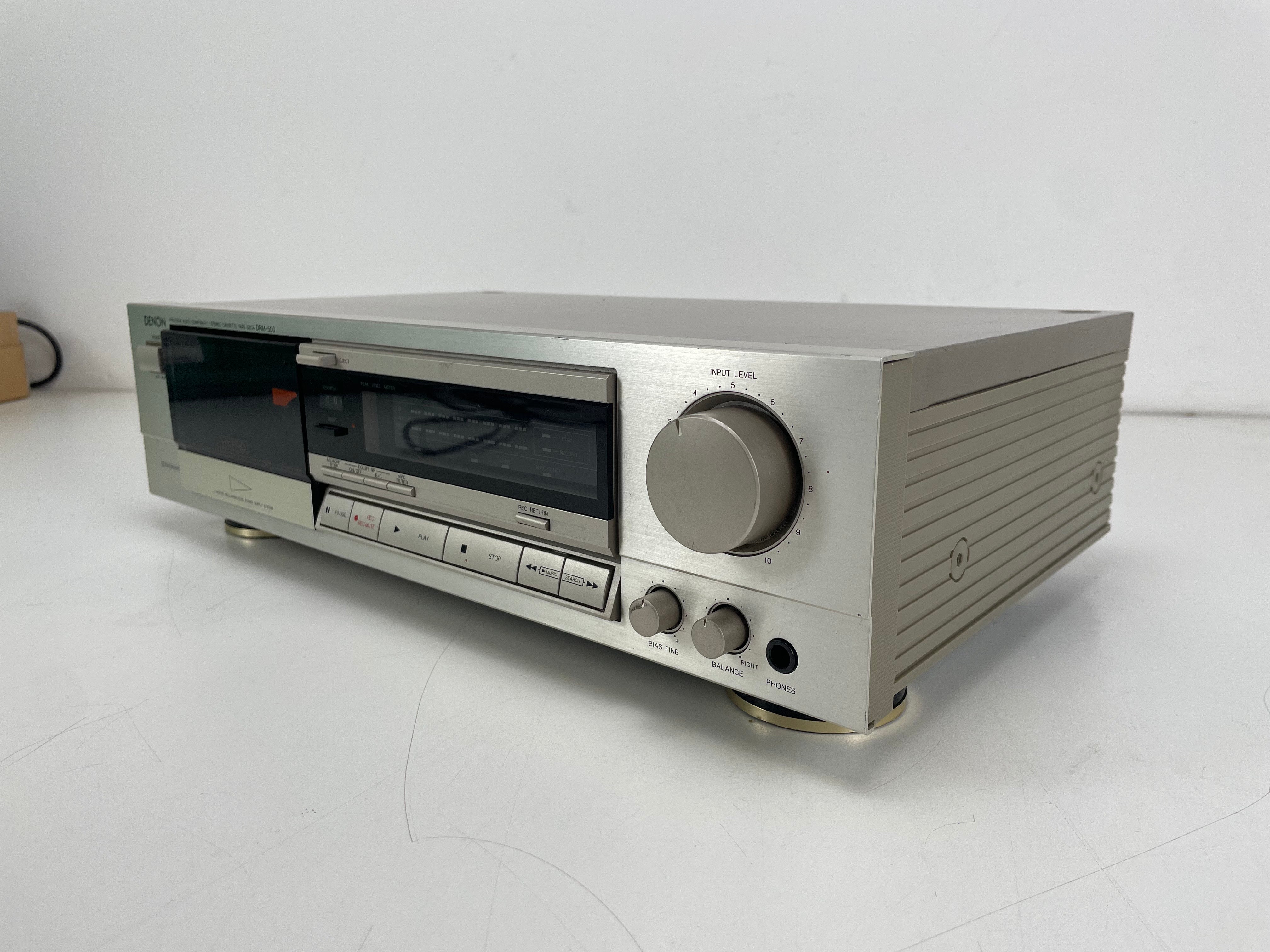 Denon DRM-500 - Stereo cassettedeck - Wit
