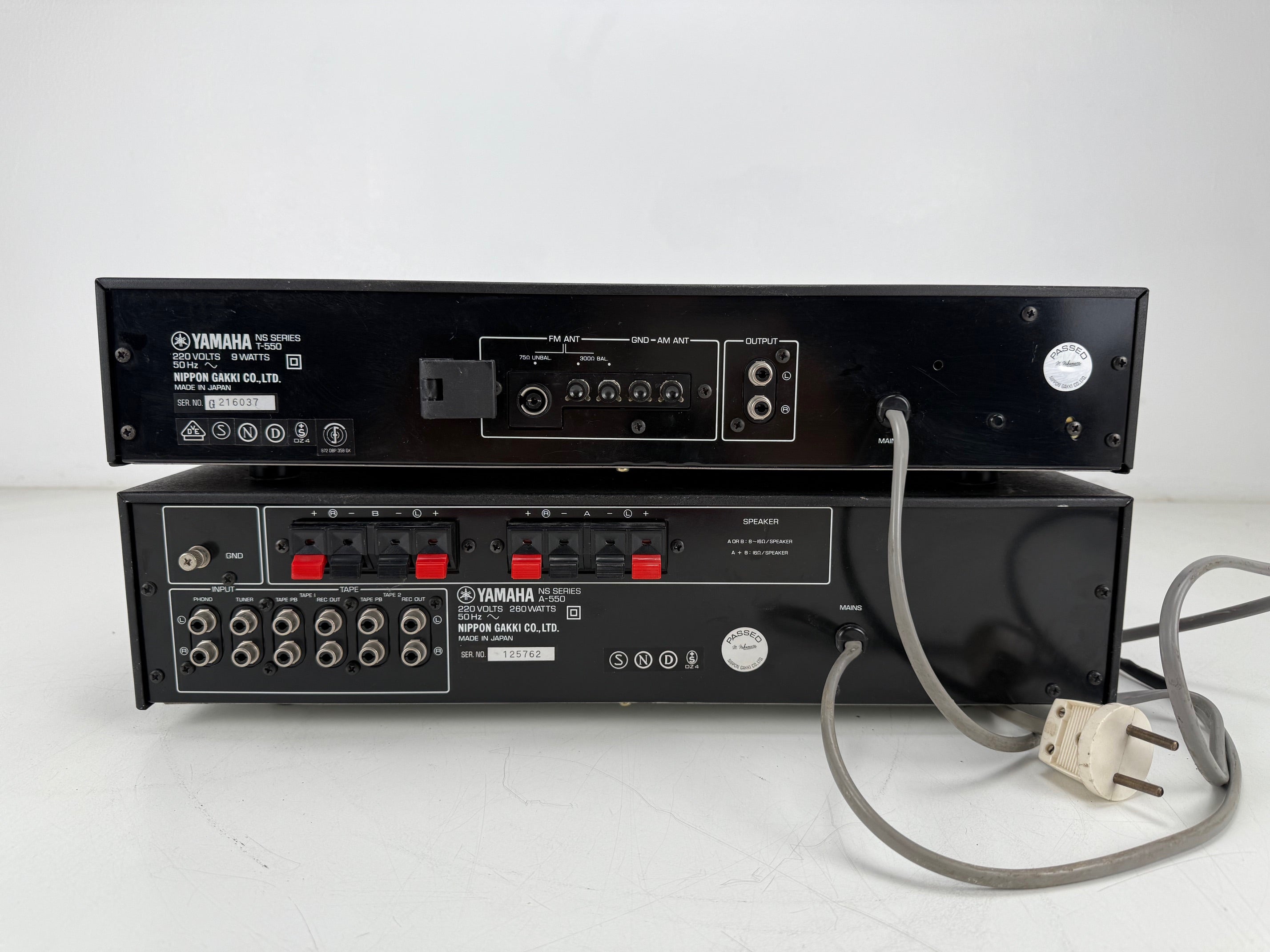 Yamaha T-550 Stereo Tuner / A-550 Stereo Amplifier Set - Serviced