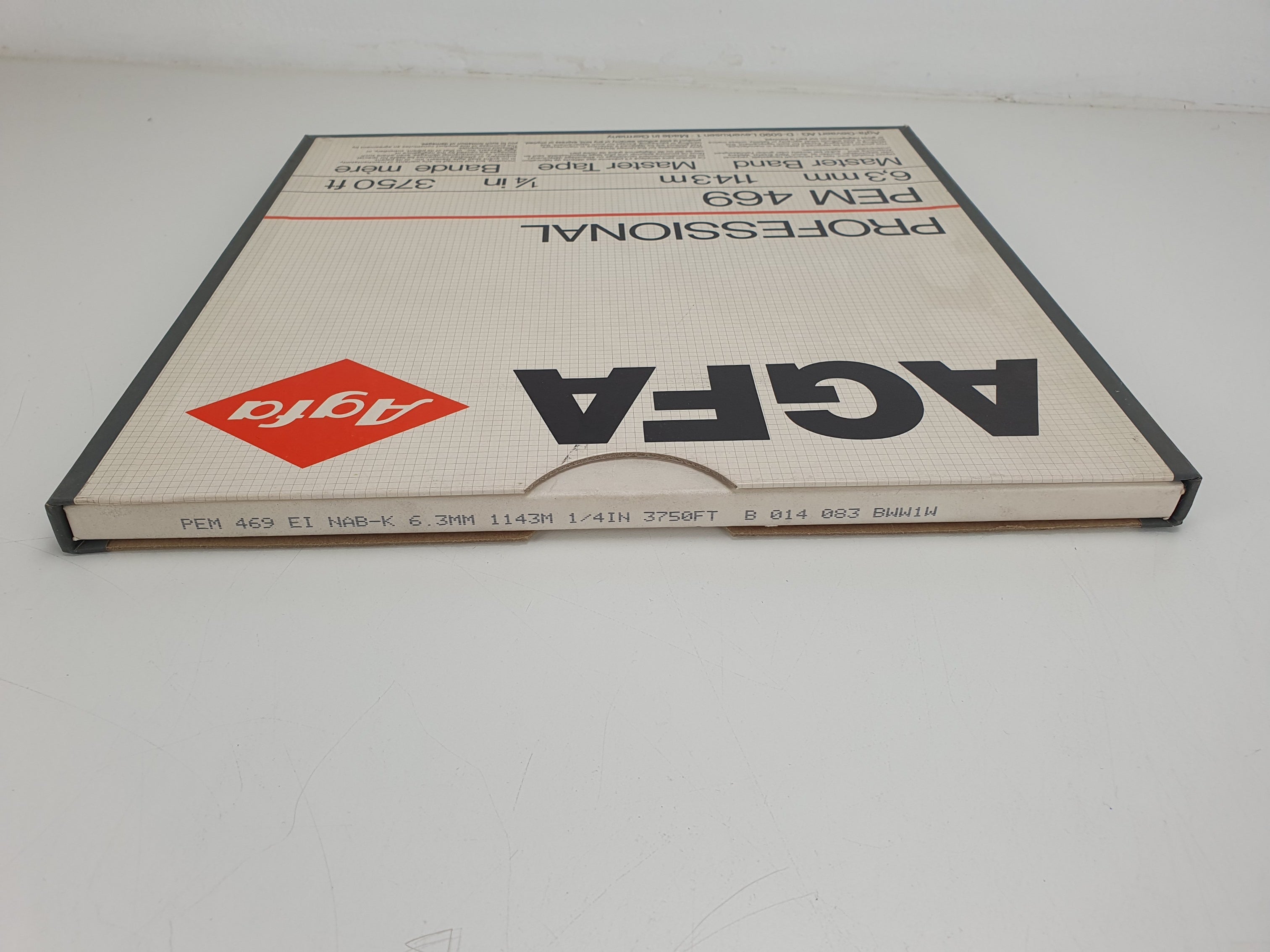 Agfa PEM469 1/4'' 3750ft - NIEUW, oude voorraad tape