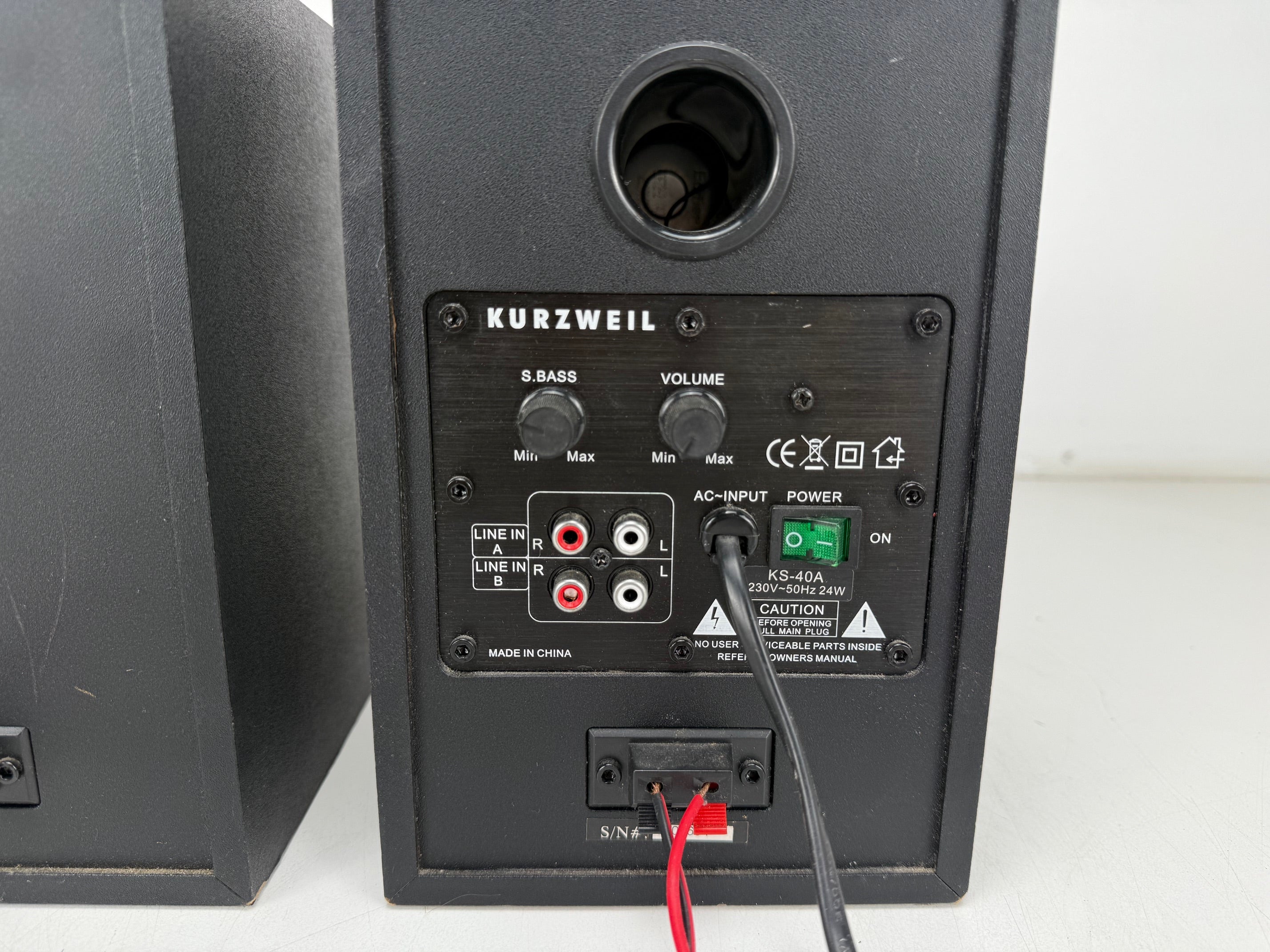 Kurzweil KS-40A actieve boekenplankspeakerset - bijpassend paar