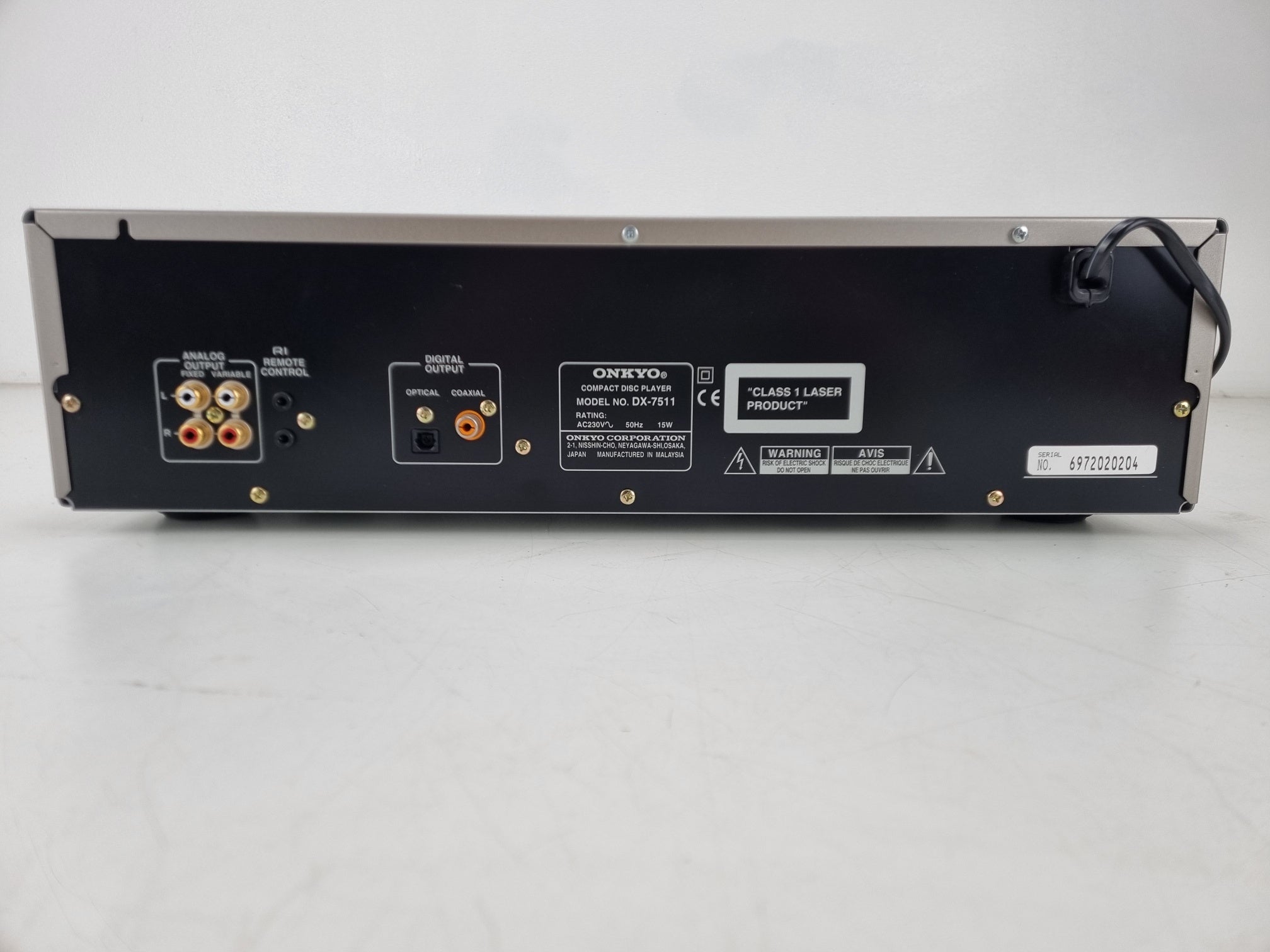 Onkyo DX-7511 - Compact Disc Player - Sold as is!