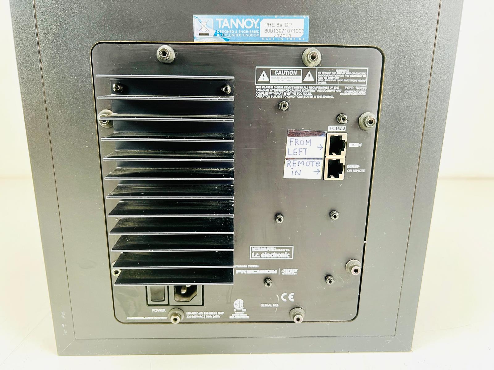 Tannoy PRECISION 8 IDP nearfield monitors (paar) en TS112 12" netwerksubwoofer