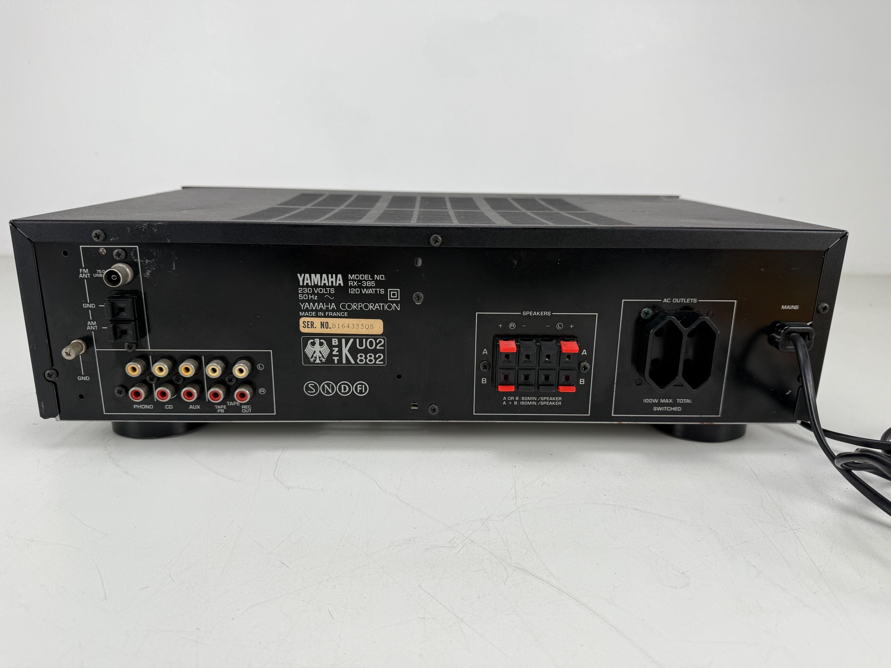 Yamaha RX-385 Natural Sound Stereo Receiver