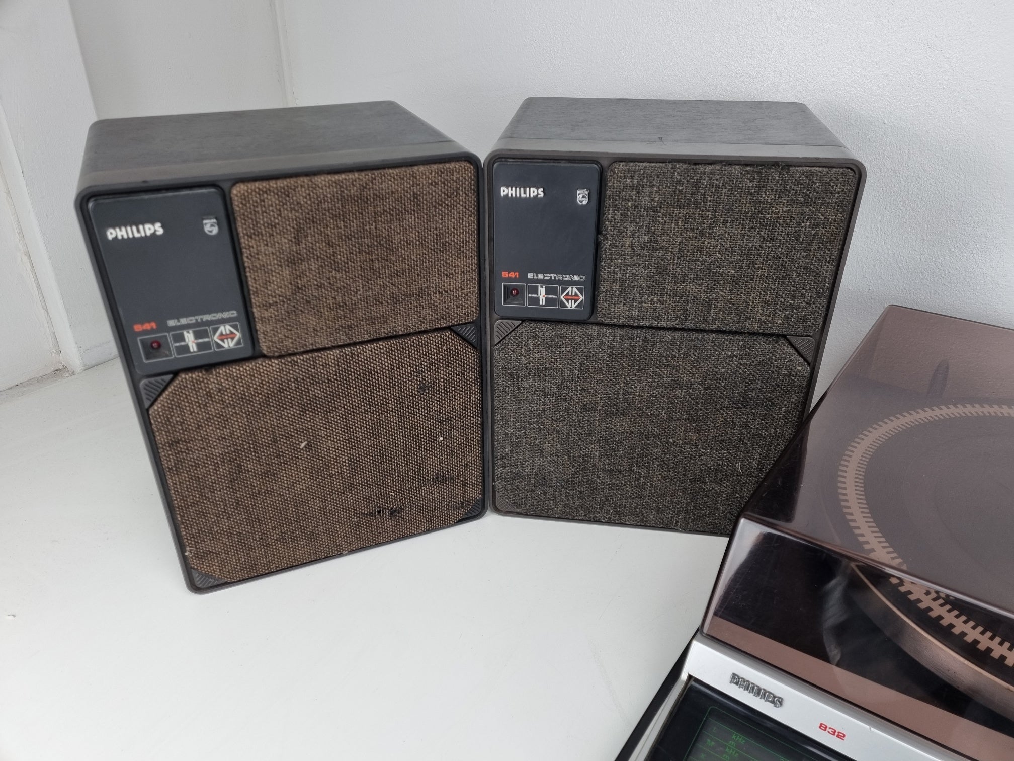 Philips RH 832 - VU meter repaird - New Ligths - 4x Philips 541 MFB speakers