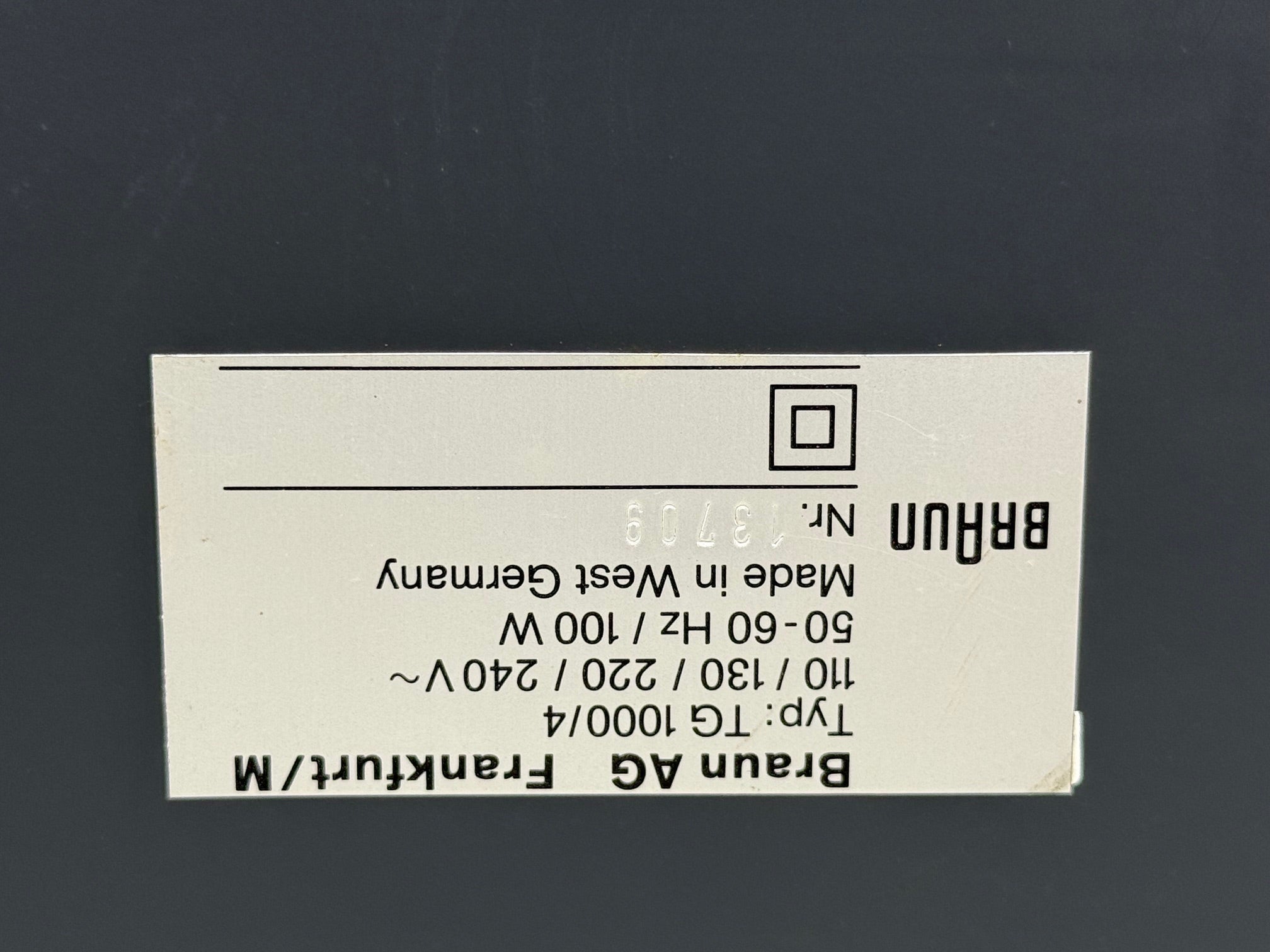 Braun TG1000/4 Reel To Reel Recorder 1/4" 18CM Tape Deck - New Belts - New Print