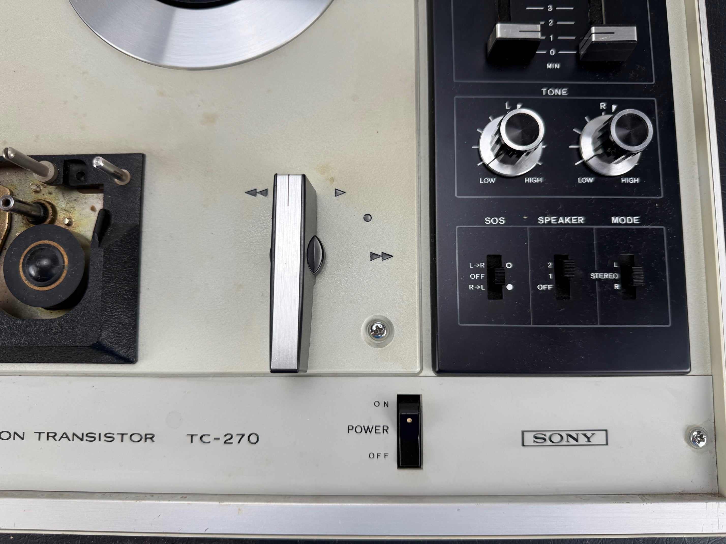Sony TC-270 1/4" stereo bandrecorder - Verkocht zoals hij is