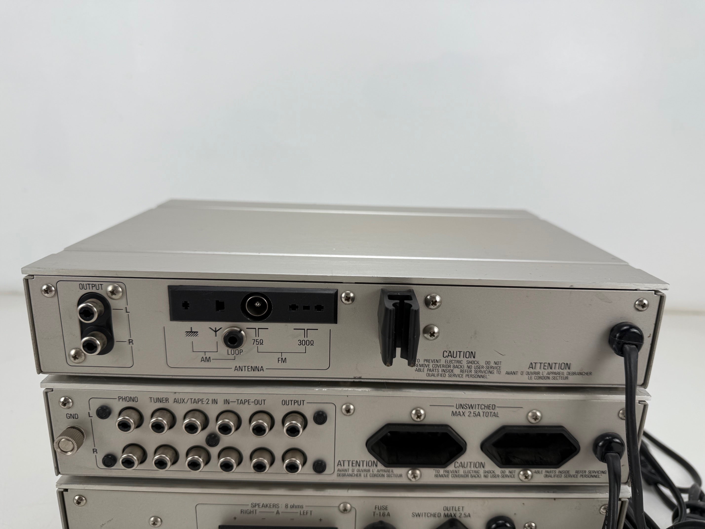 Philips 22AH109 tuner / 22AH209 voorversterker / 22AH309 eindversterker set - handleidingen