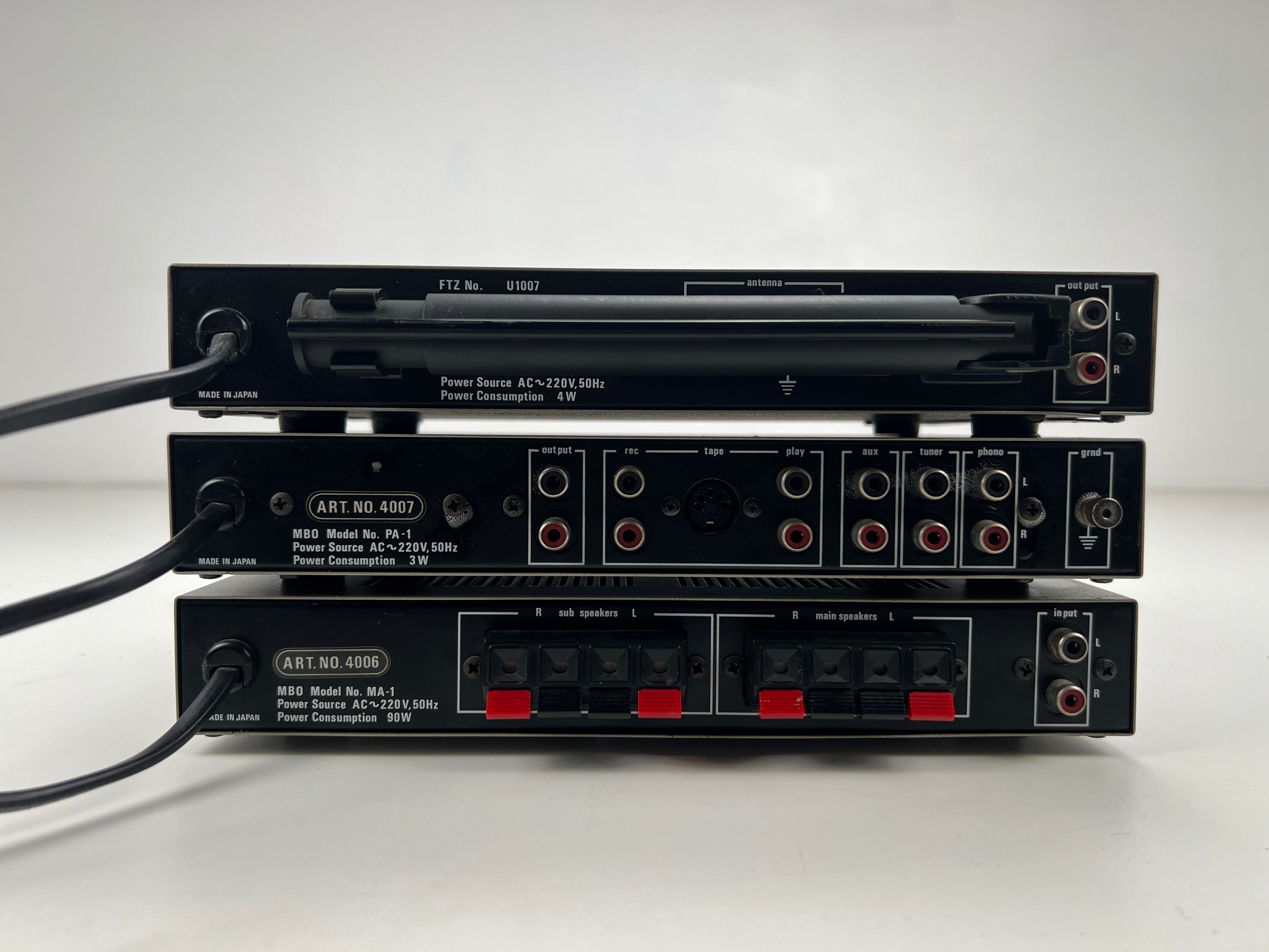 MBO Schmidt & Niederleitner MA-1 Power Amplifier - PA-1 Pre Amplifier - ST-1 Tuner