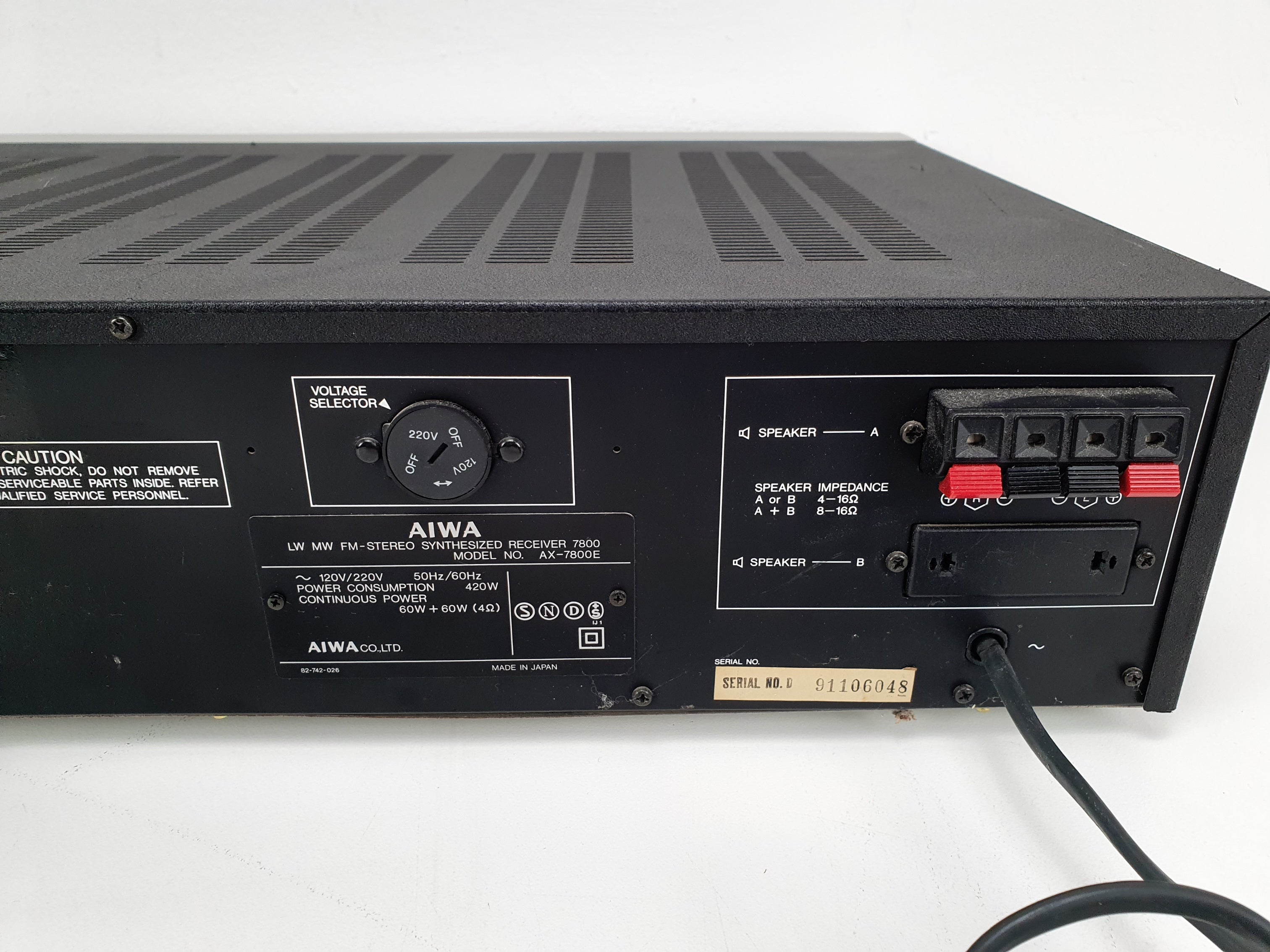 Aiwa AX-7800E - LW ​​MW FM Stereo Synthesizer Receiver