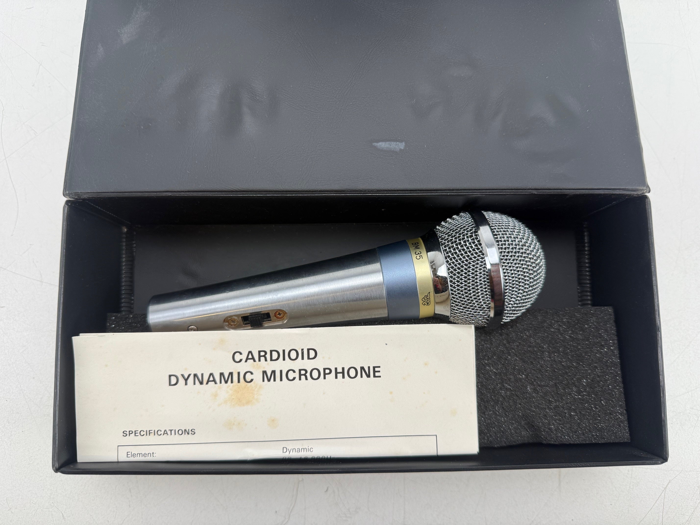 BIRD BM35 cardioïde dynamische microfoon met koffer