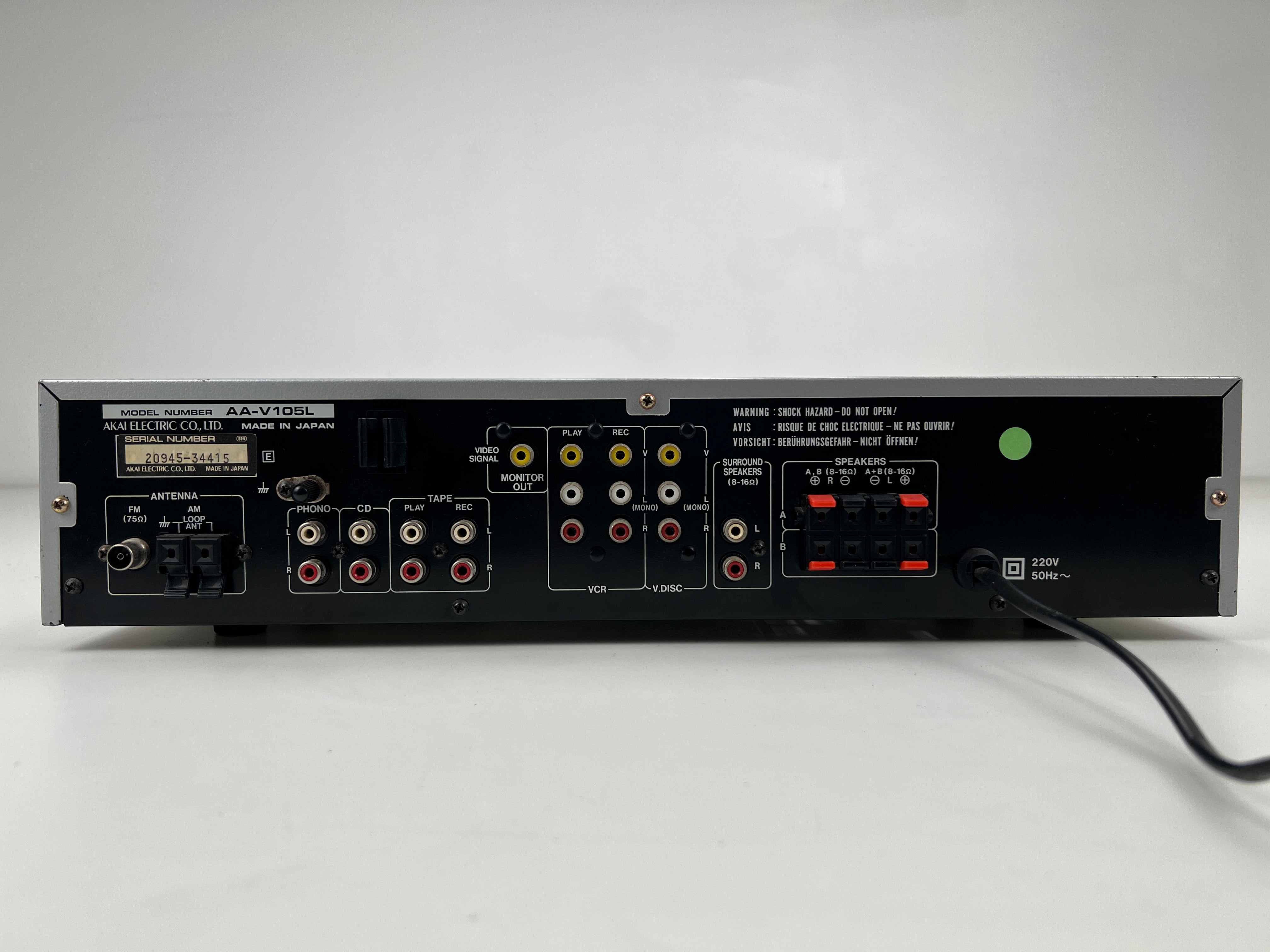 Akai AA-V105L - A/V-ontvanger
