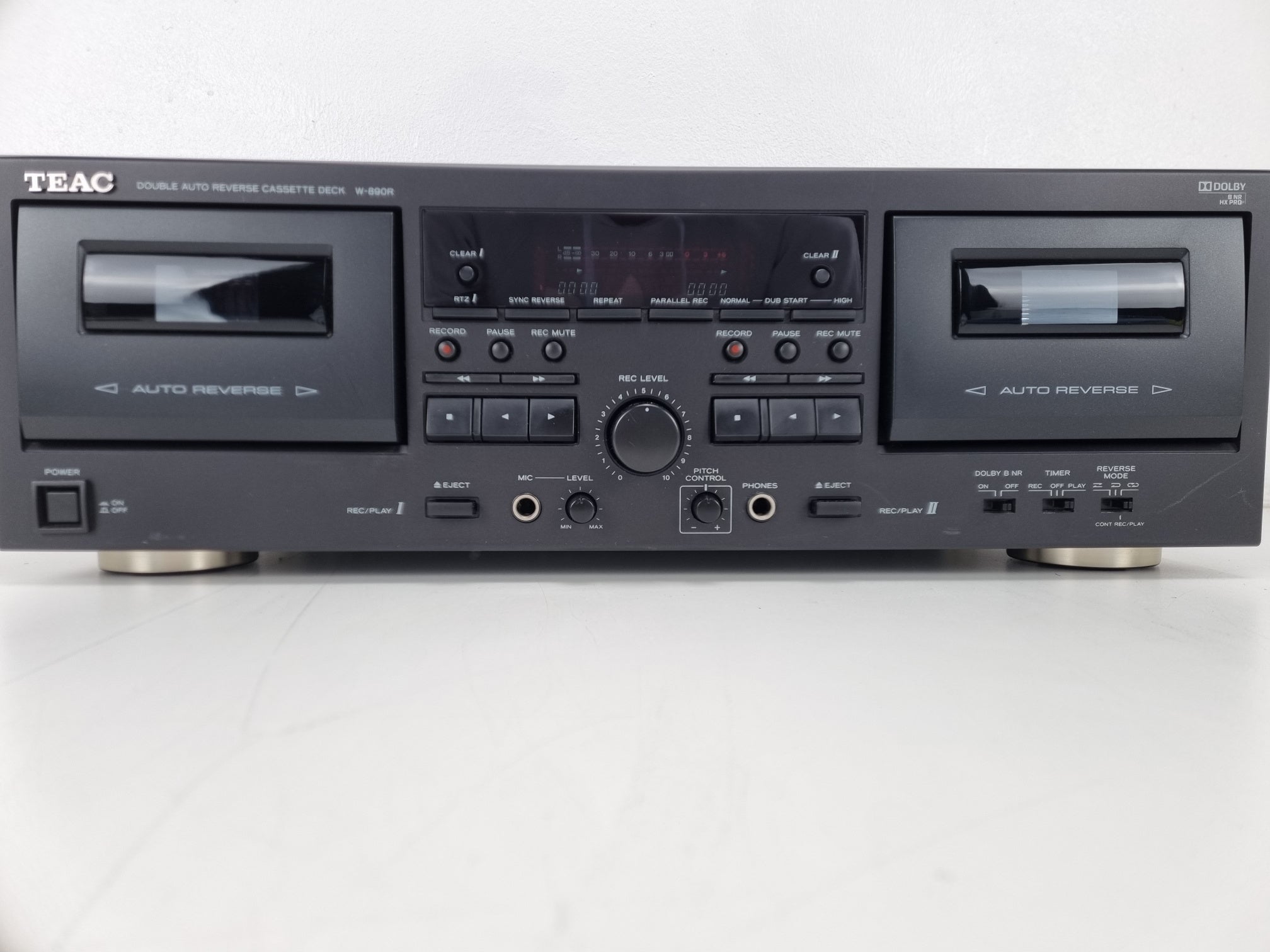TEAC W-890R Dubbele cassettedeck met automatische omkeerfunctie - In zeer goede staat