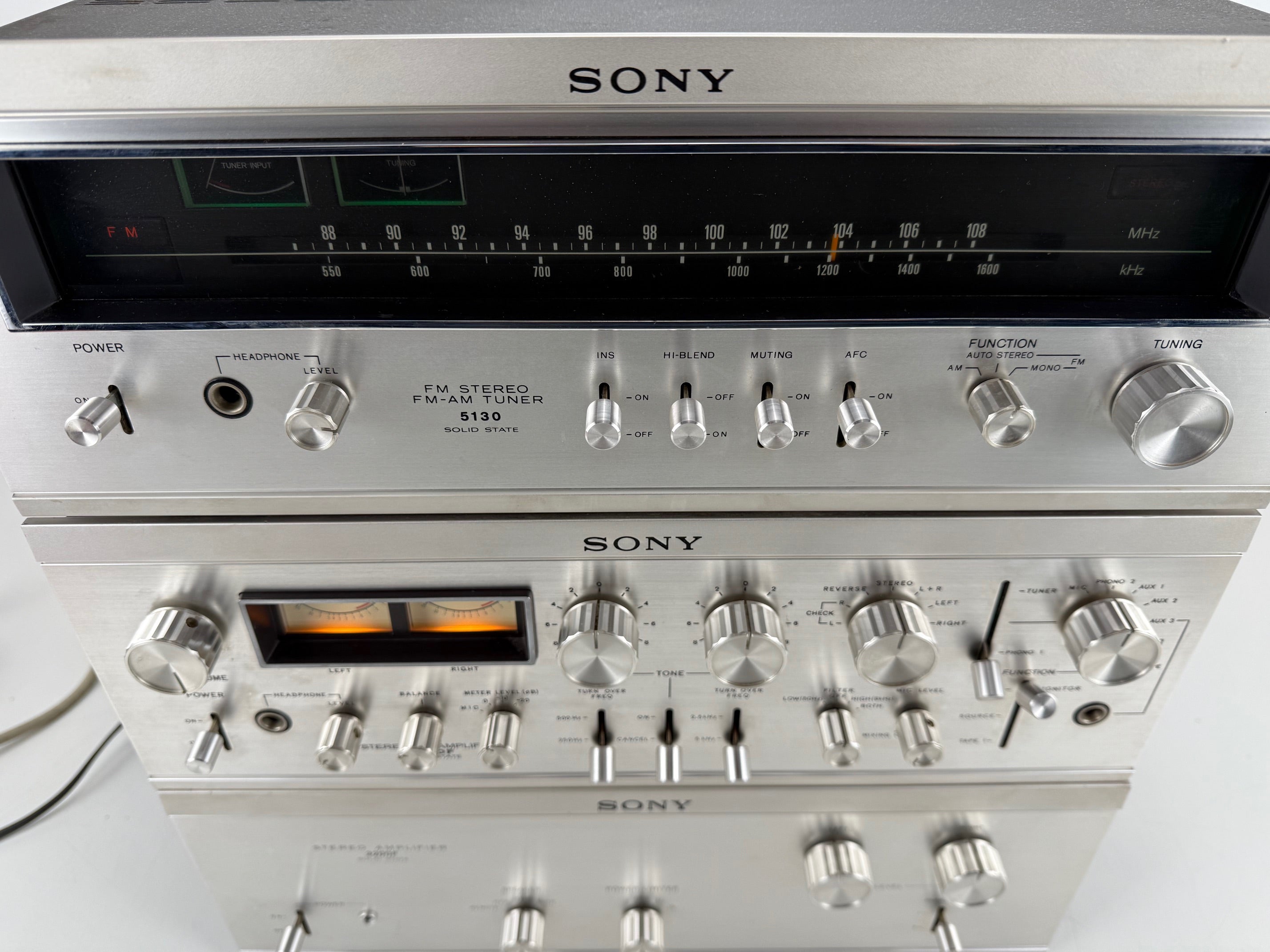 Sony ST - 5130 Tuner / TA - 2000F Pre Amplifier / TA - 3200F Stereo Amplifier set