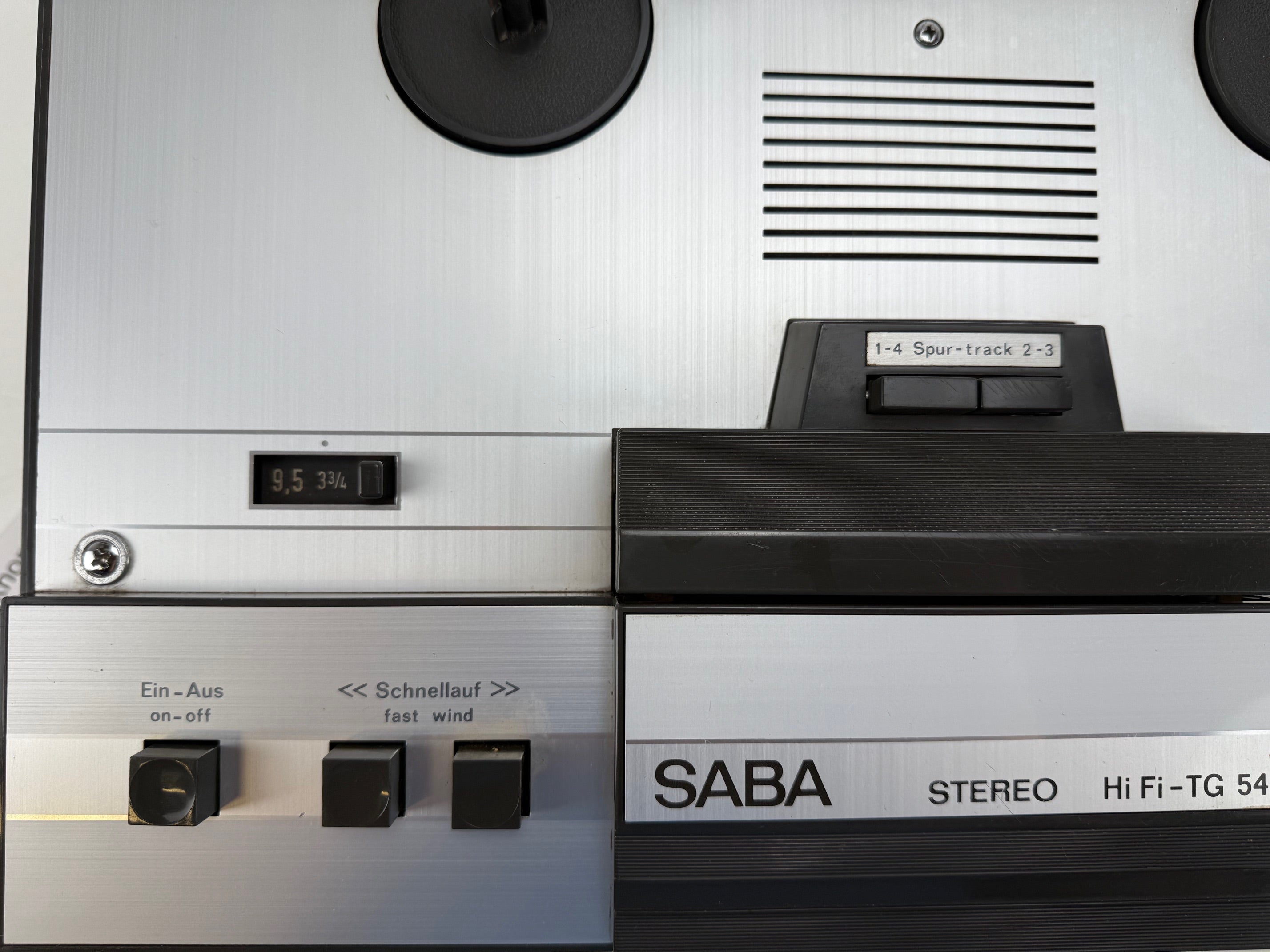 SABA TG-543 Stereo 1/4" 18CM Tape Deck - Sold as is