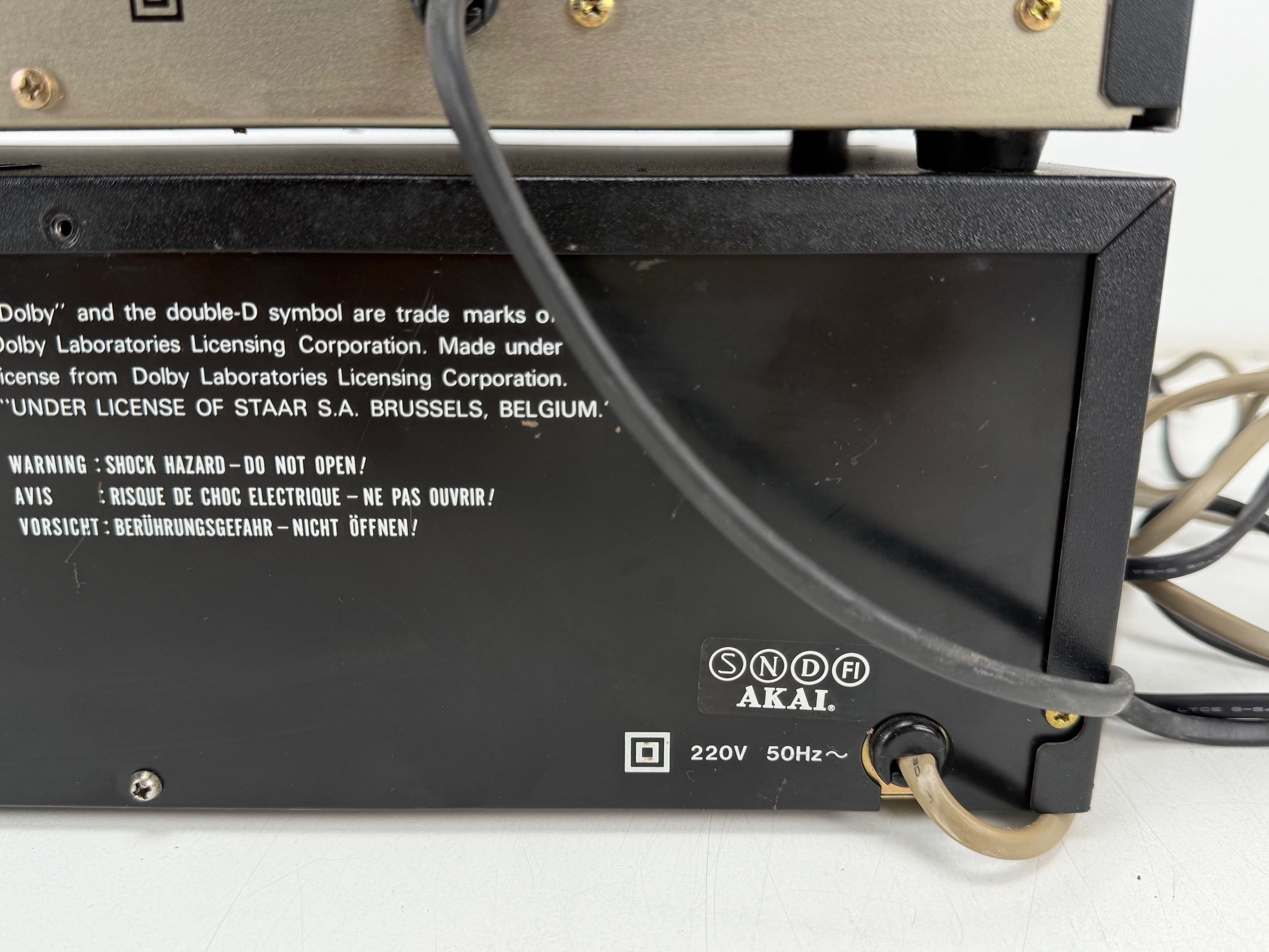 Akai AA-M8L tunerversterker / HX-M10 stereo cassettedeck set - Nieuwe riemen