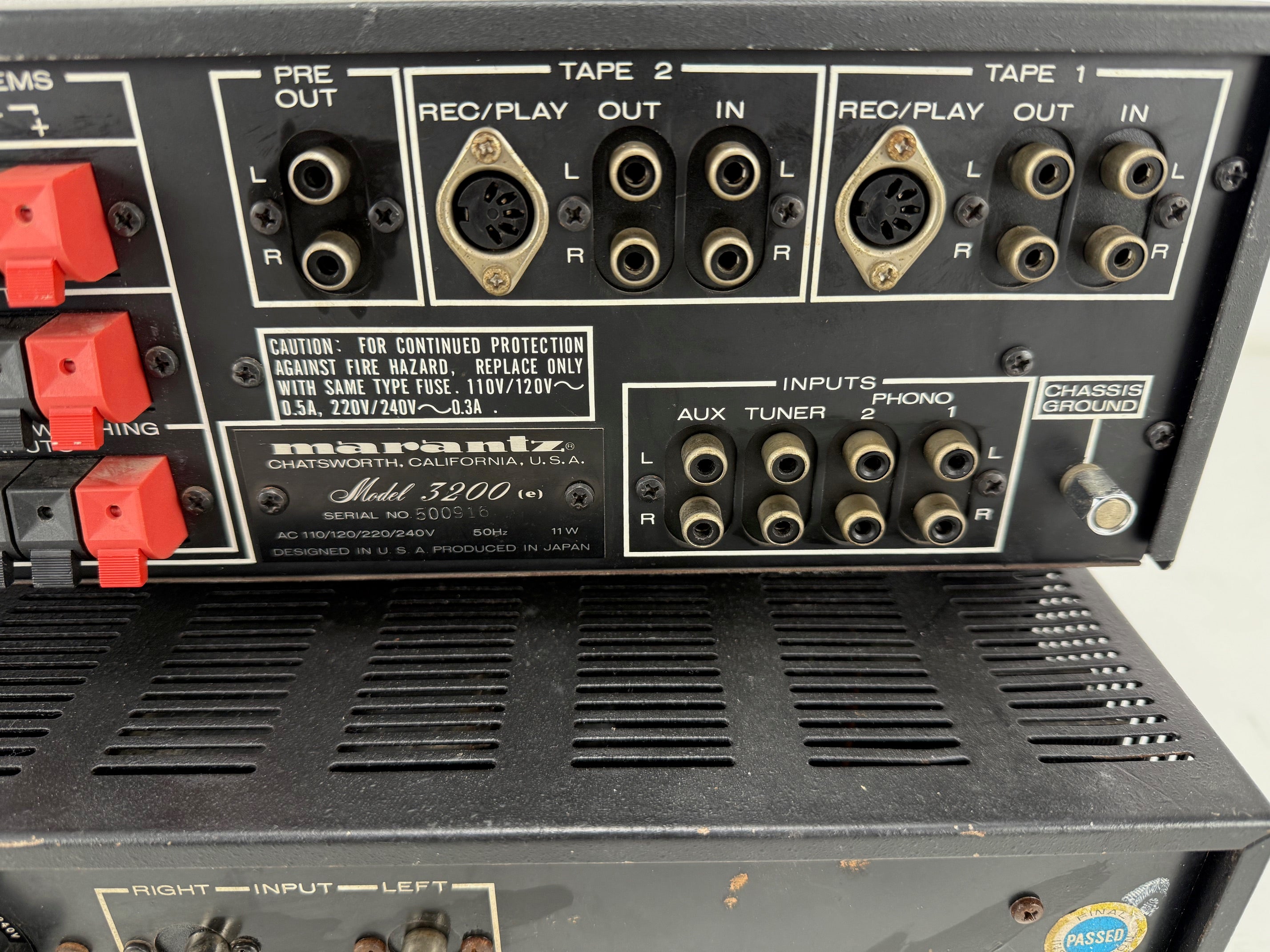 Marantz Model 3200 Control Stereo Console / Model 140 Power Amplifier - Fully serviced SET