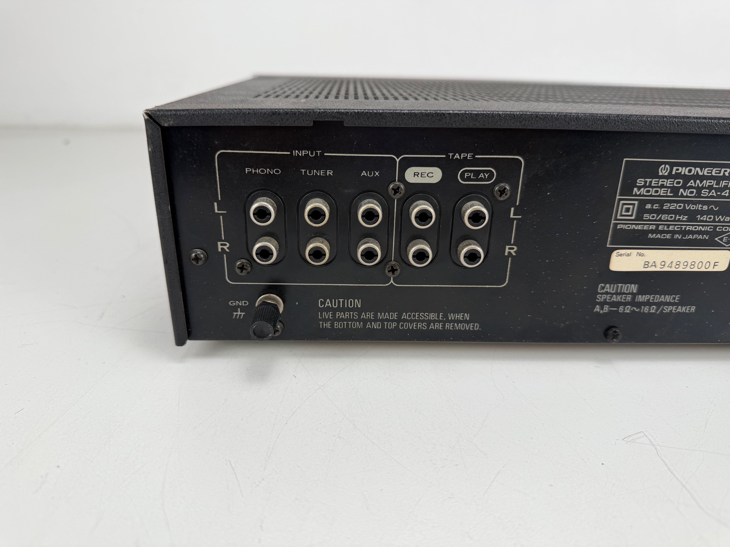 Pioneer SA-410 stereo geïntegreerde versterker