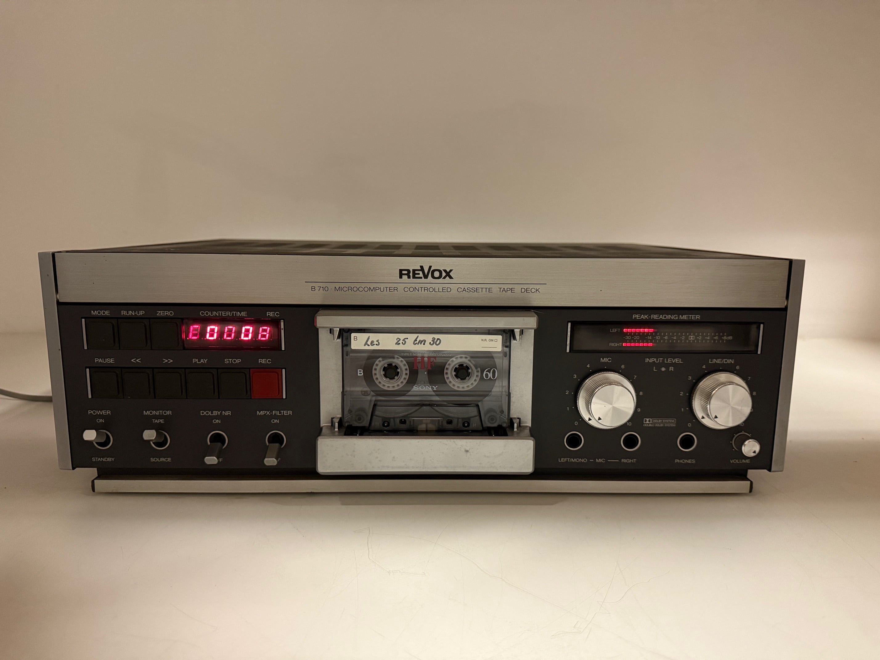 Studer Revox B710 microcomputergestuurd cassettedeck - Onderhoud uitgevoerd
