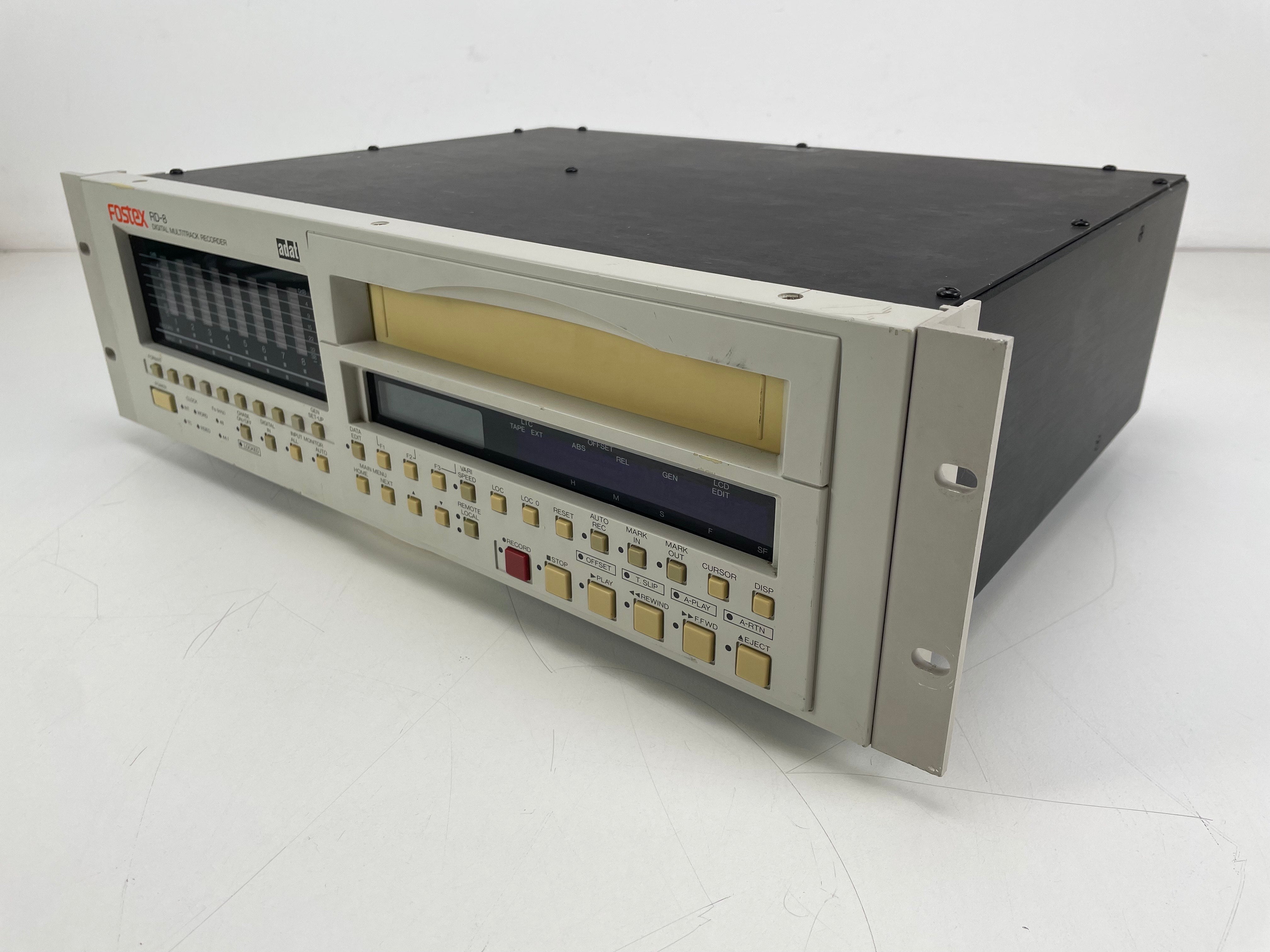 Fostex RD-8 ADAT 8-sporen digitale recorder – inclusief handleiding en 2 nieuwe ADAT-cassettes