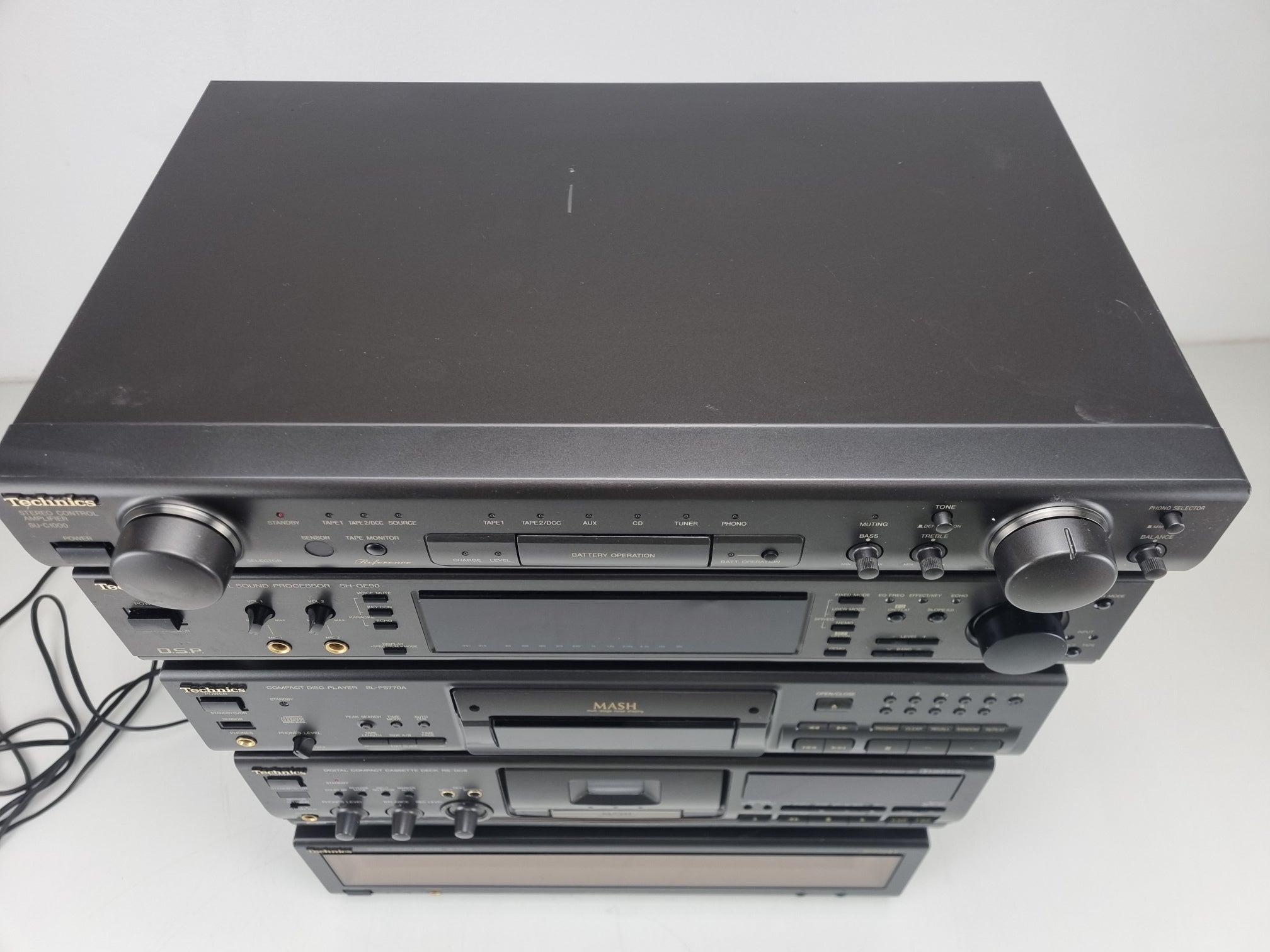 Technics SU-C1000 voorversterker - SH-GE90 - SL-PS770a cd-speler - RS-dc8 DCCD - SE-A1000 eindversterker