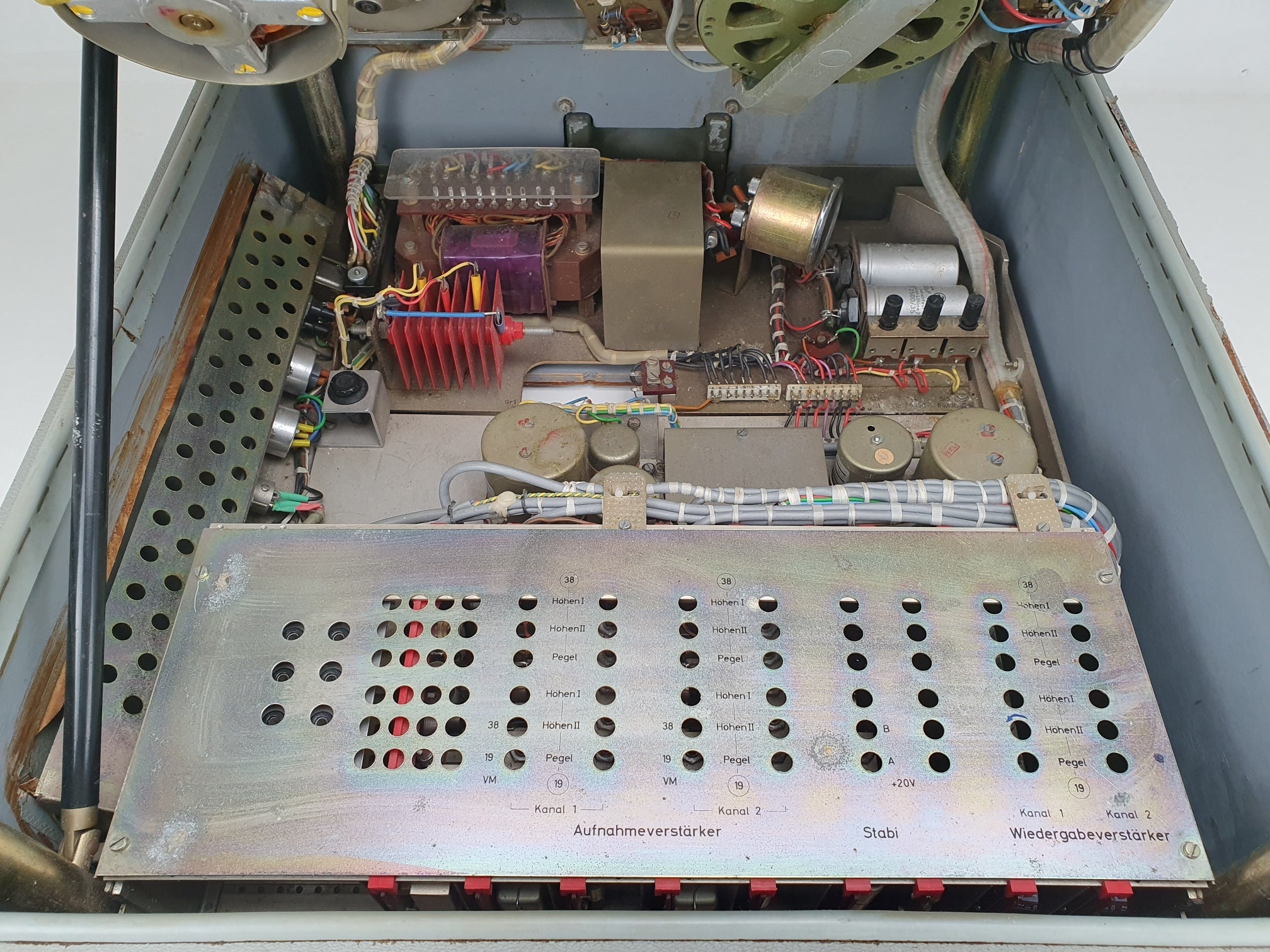 Telefunken M5B stereo bandrecorder in koffer met beschermfolie en handleiding - Onderhoud uitgevoerd