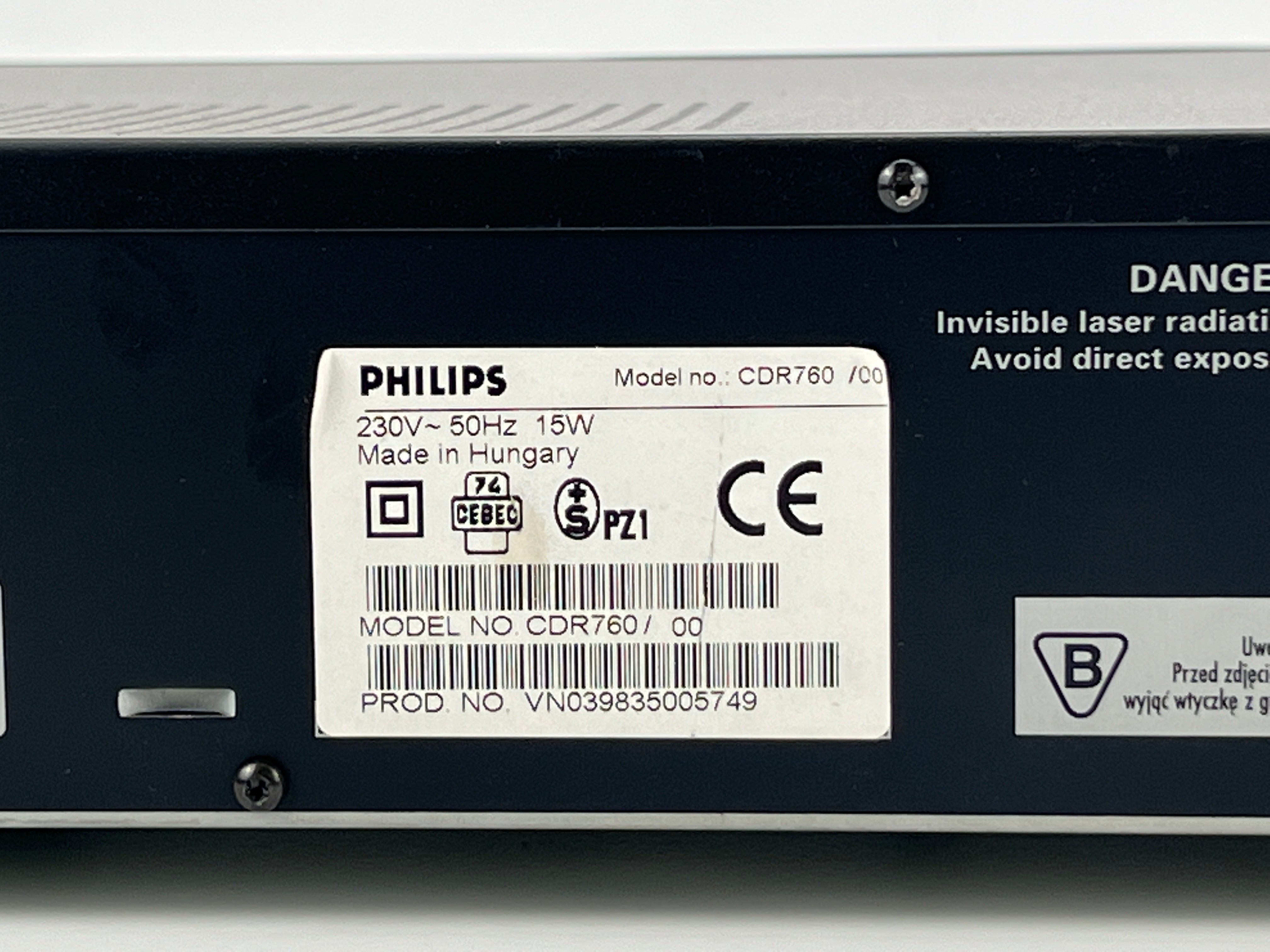 Philips CDR-760 - CD-speler/recorder