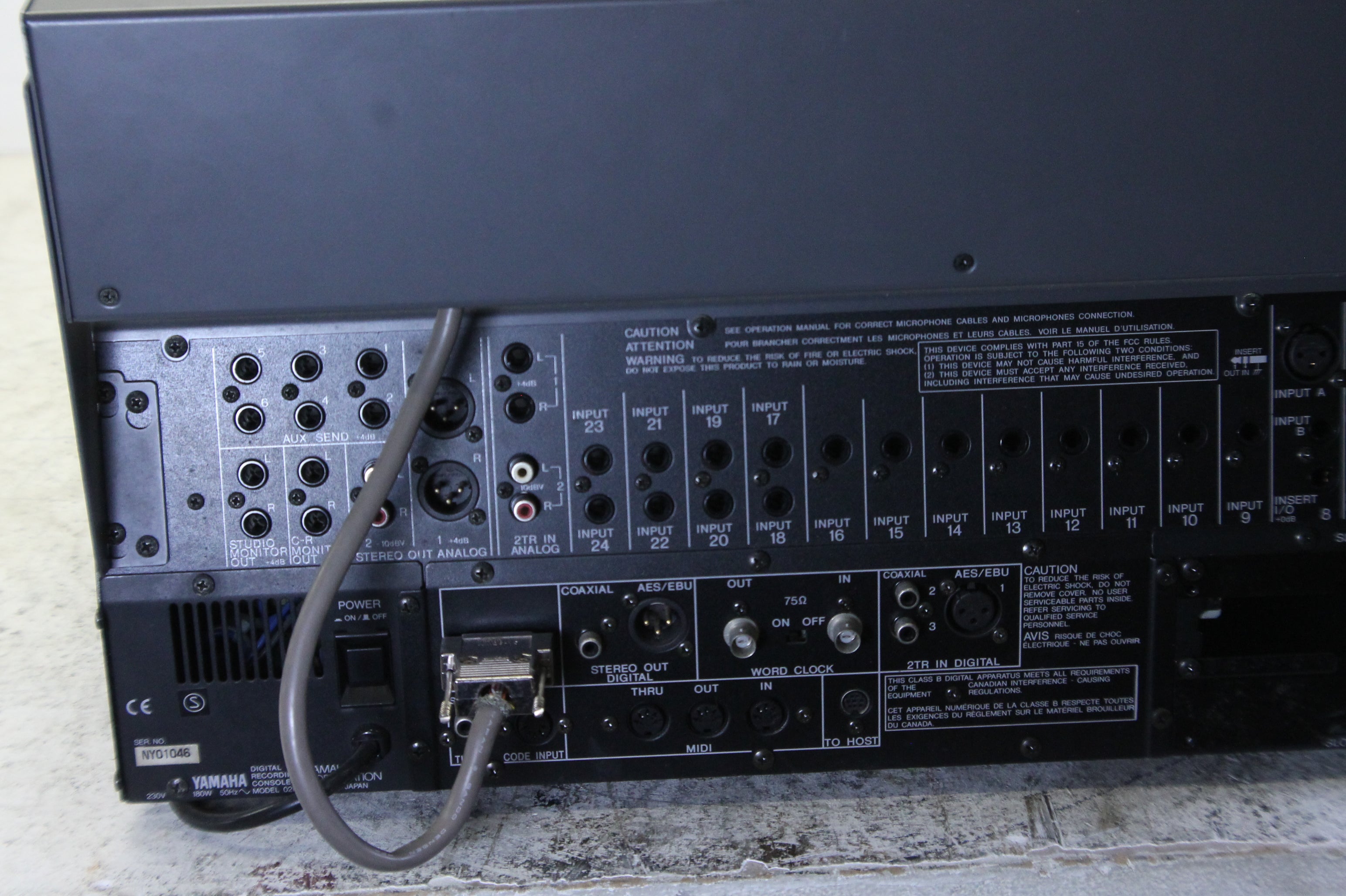 Yamaha 02R Digital Mixer with Meter Bridge and 2 ADAT Cards