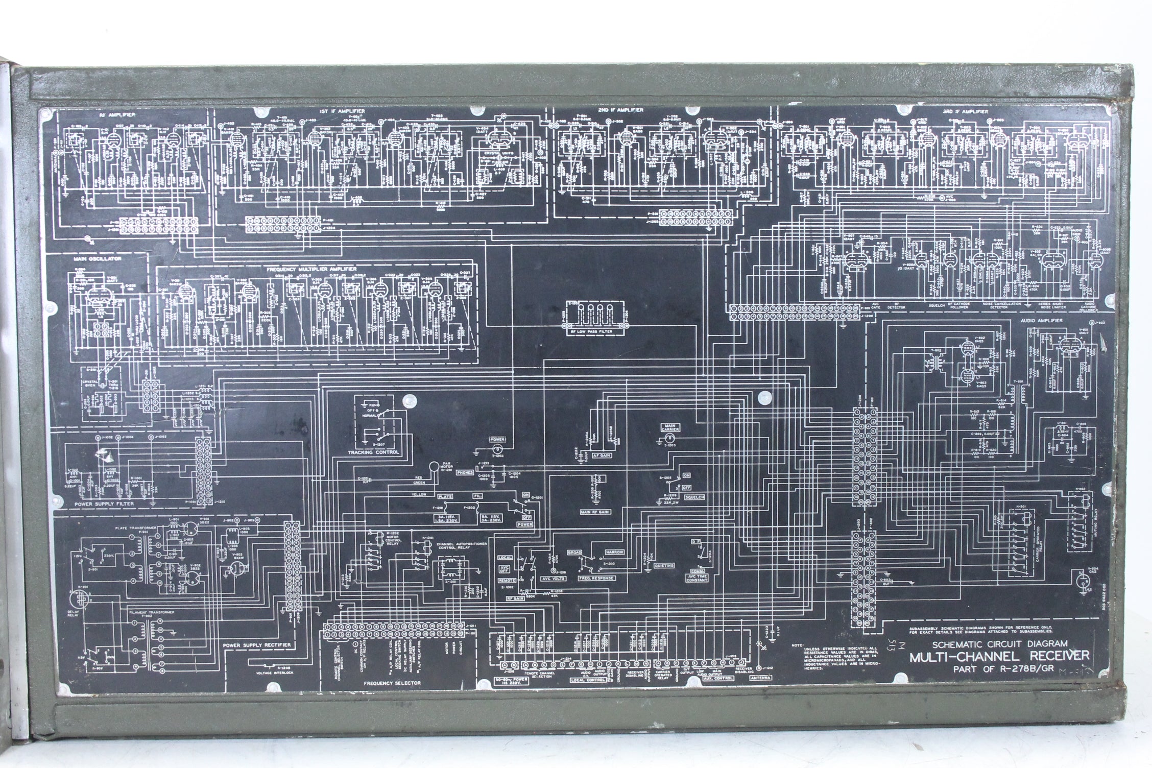 Collins Radio Company US Army R-278B/GR luchthavenradio-ontvanger
