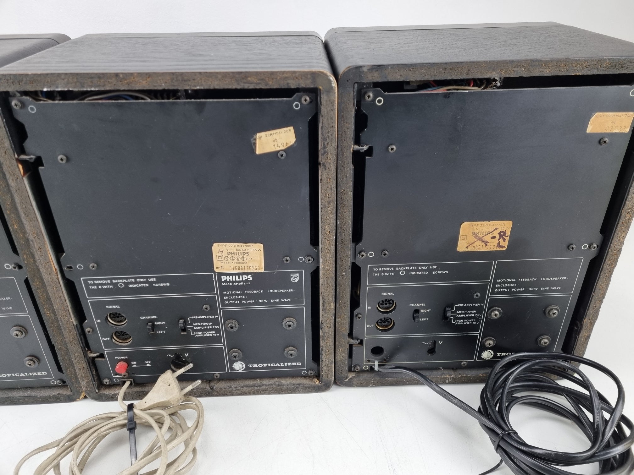 Philips RH 832 - VU meter repaird - New Ligths - 4x Philips 541 MFB speakers