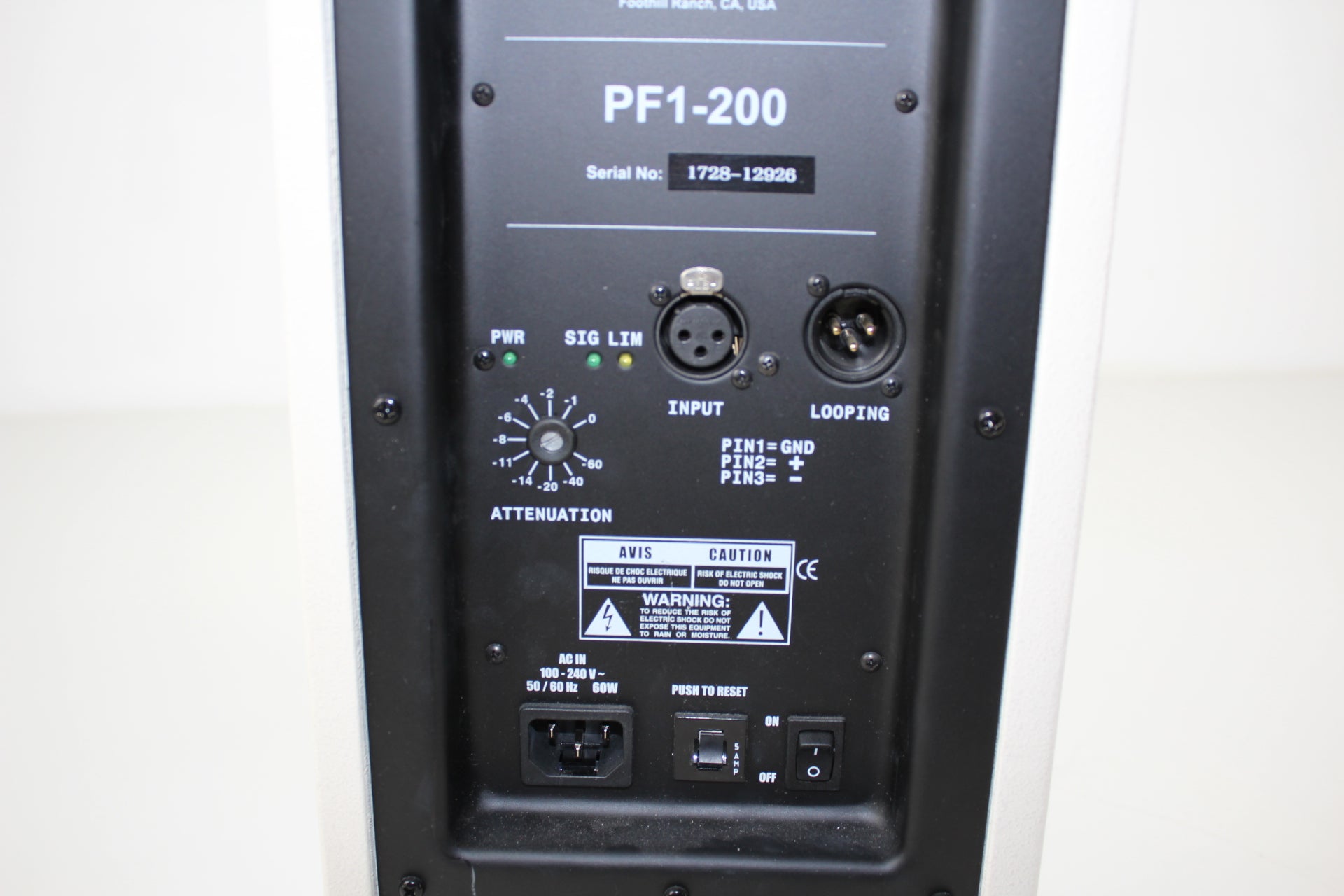 Renkus-Heinz PF1 - 200 actieve enkele luidspreker - werkt niet