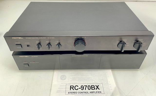 Rotel RC-970BX + RB-960BX Stereo Control Pre/Power Amplifier Set