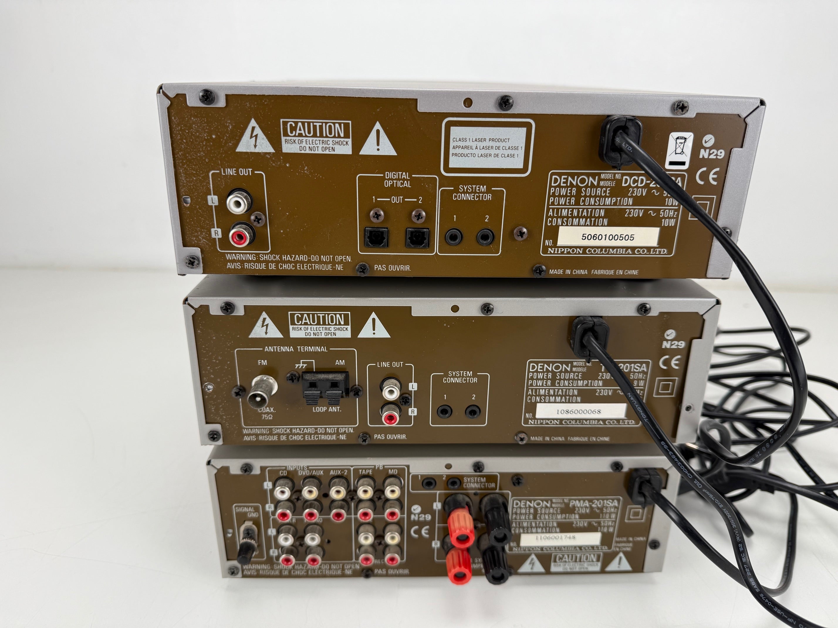 Denon DCD-201SA cd-speler / TU-201SA tuner / PMA-201SA versterkerset