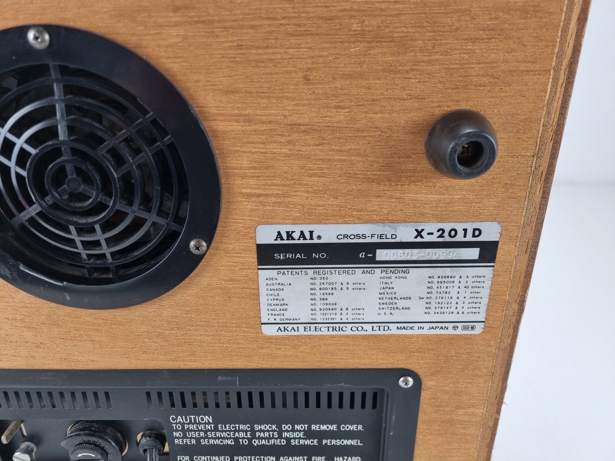 Akai X-201D - 1/4'' reel tot reel recorder -  4 track 2 channel - With lid