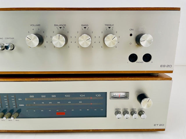 Klein & Hummel ES 20+ET20 stereo versterker + AM/FM-tuner set