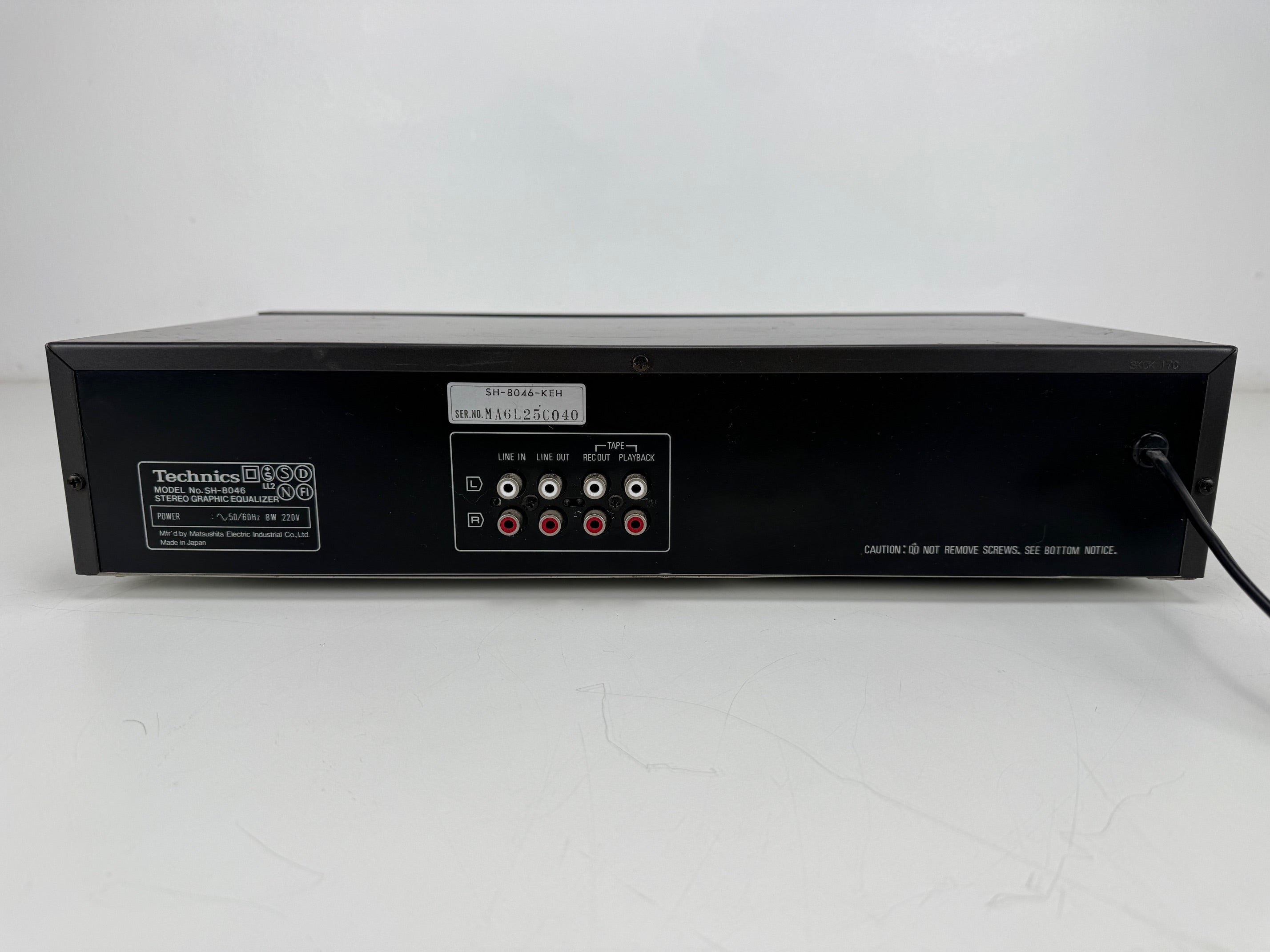 Technics SH-8046 stereo grafische equalizer - Verkocht zoals hij is