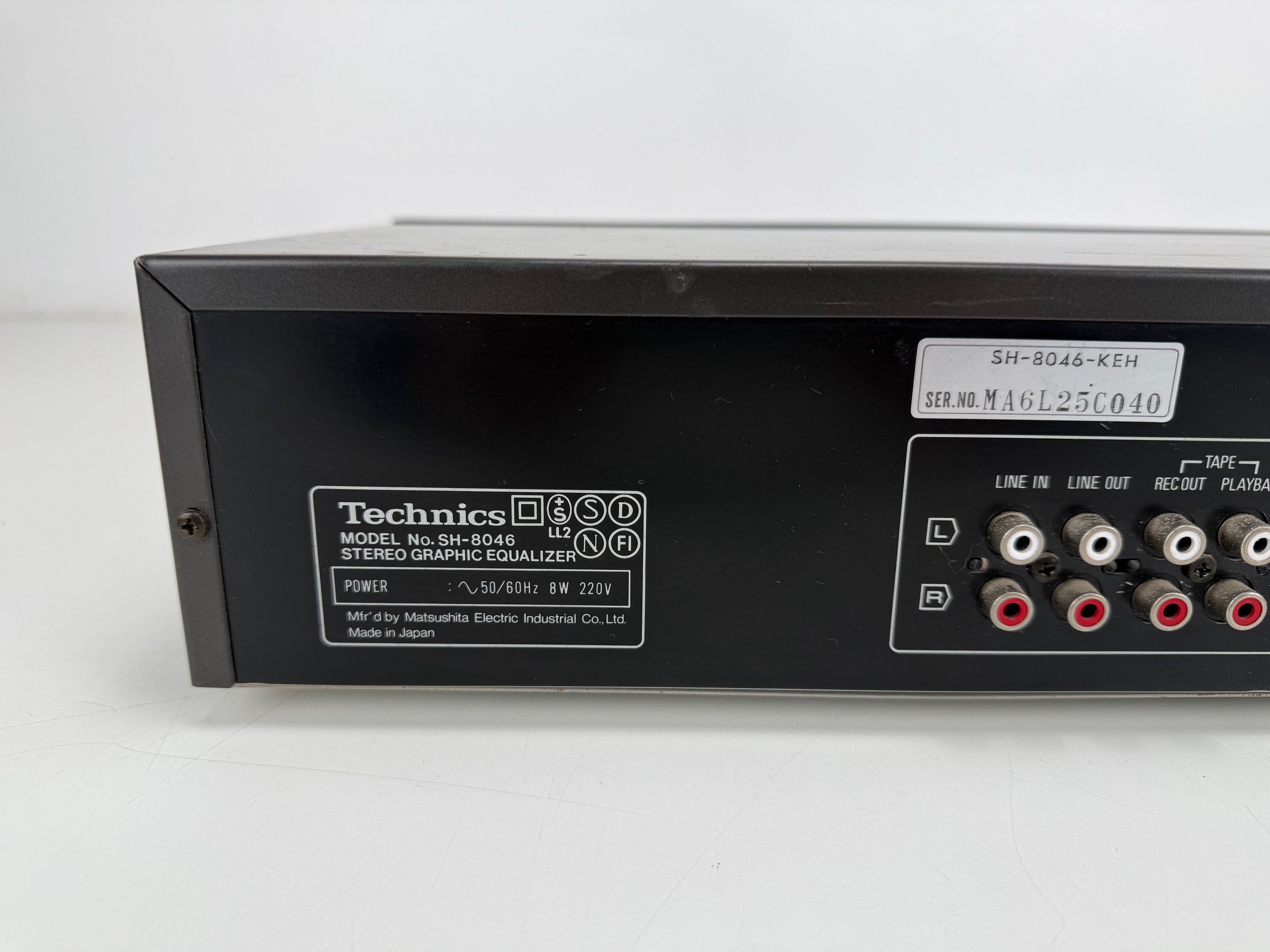 Technics SH-8046 stereo grafische equalizer - Verkocht zoals hij is