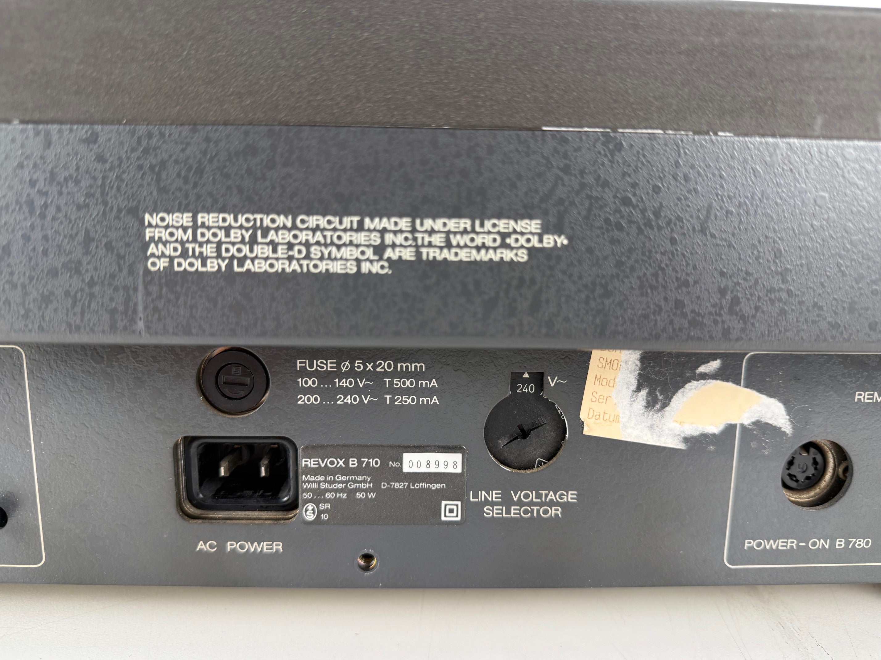 Studer Revox B710 microcomputergestuurd cassettedeck - Onderhoud uitgevoerd