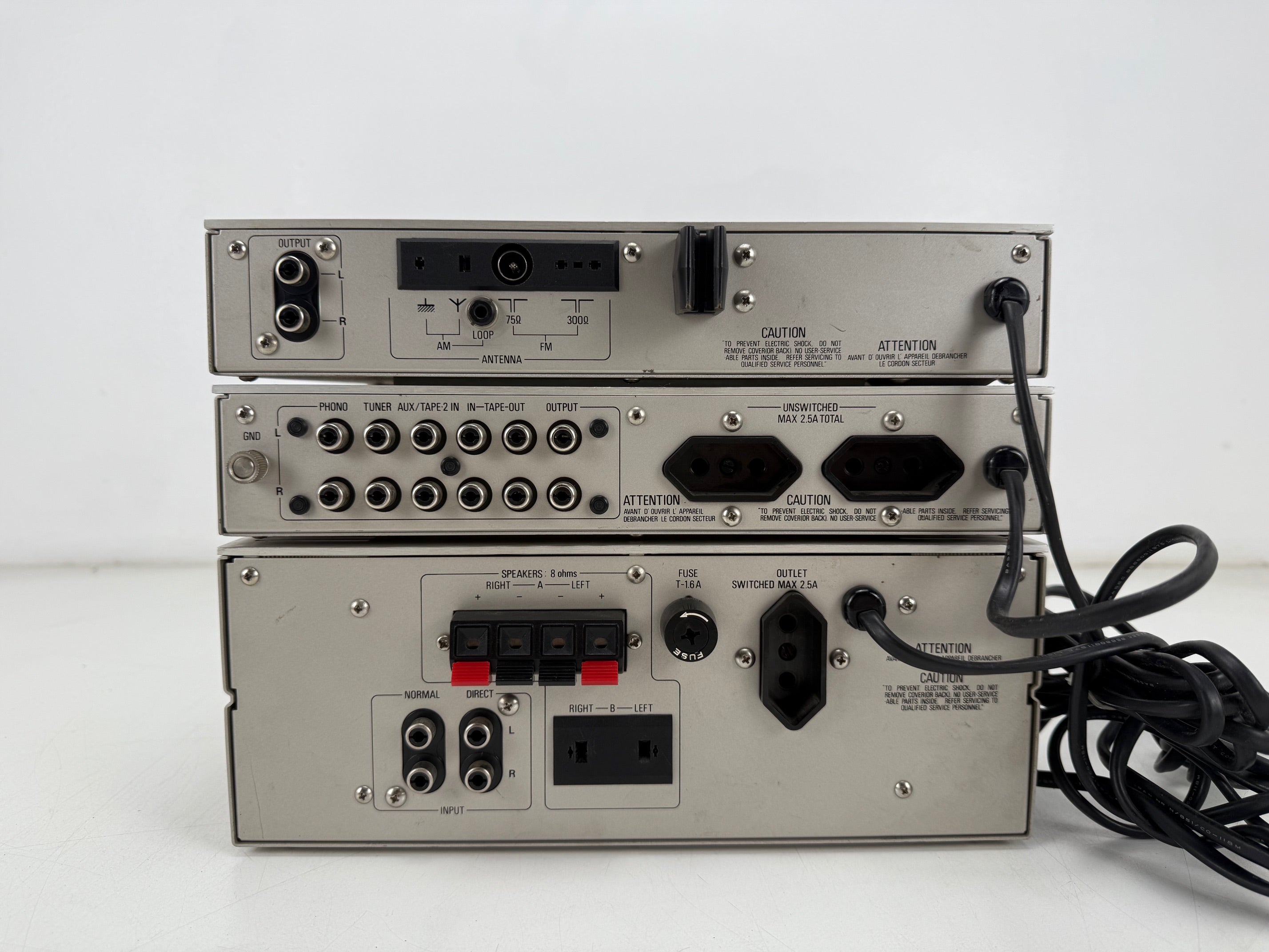 Philips 22AH109 tuner / 22AH209 voorversterker / 22AH309 eindversterker set - handleidingen