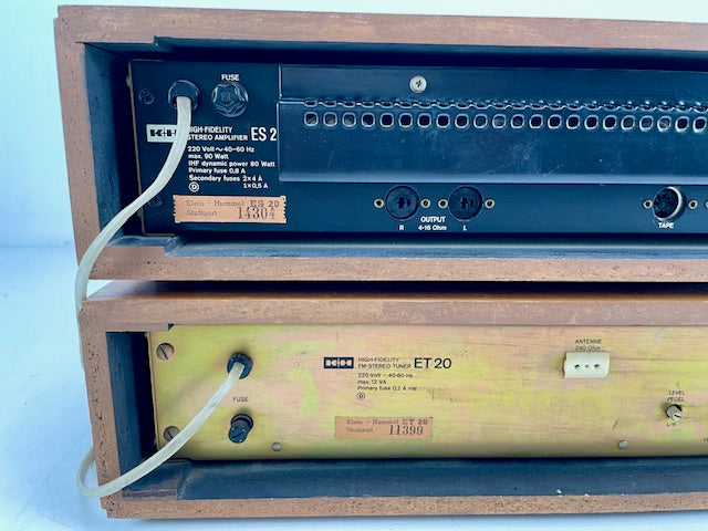 Klein & Hummel ES 20+ET20 stereo versterker + AM/FM-tuner set