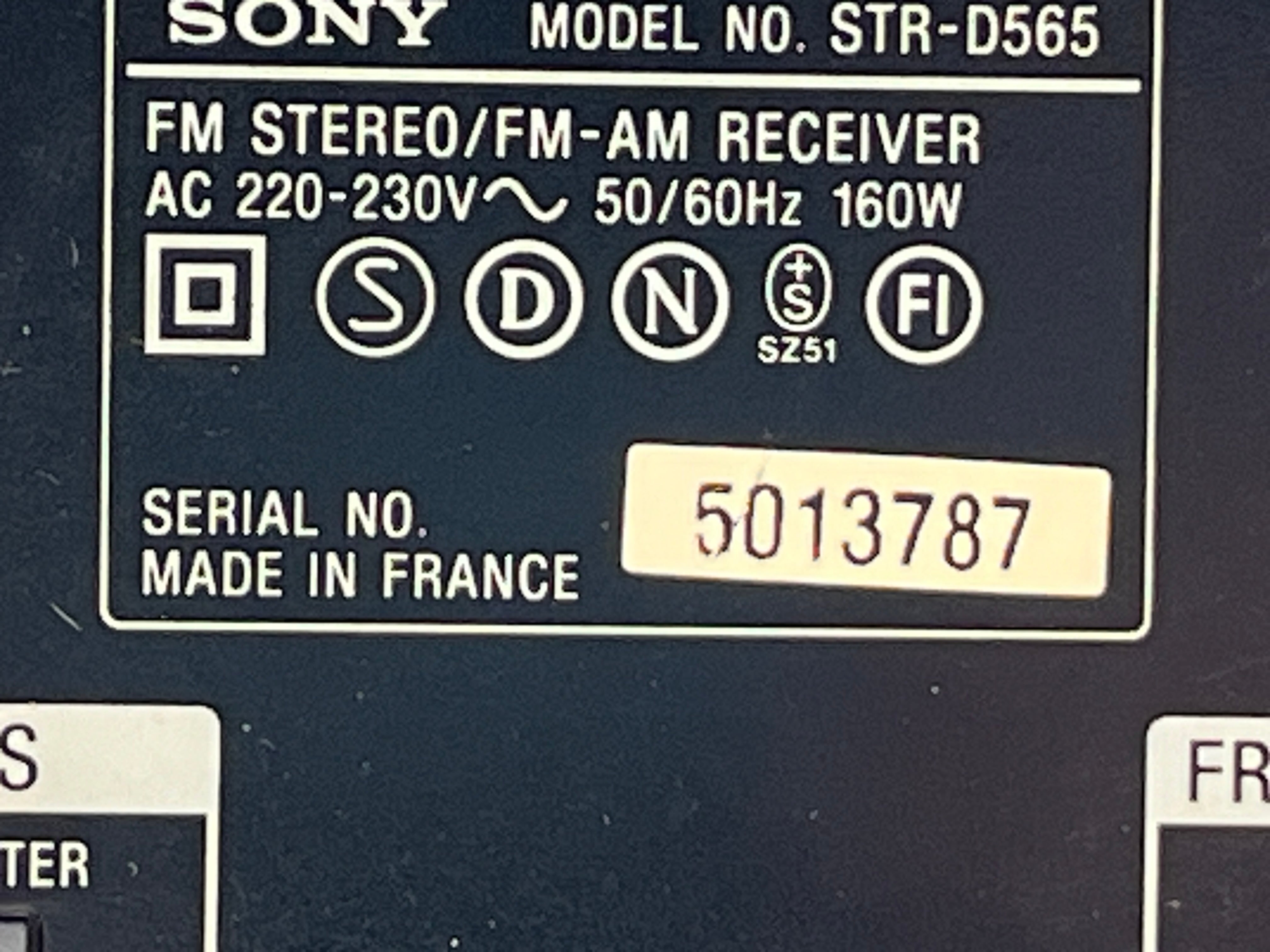 Sony STR-D565 - Surround-ontvanger